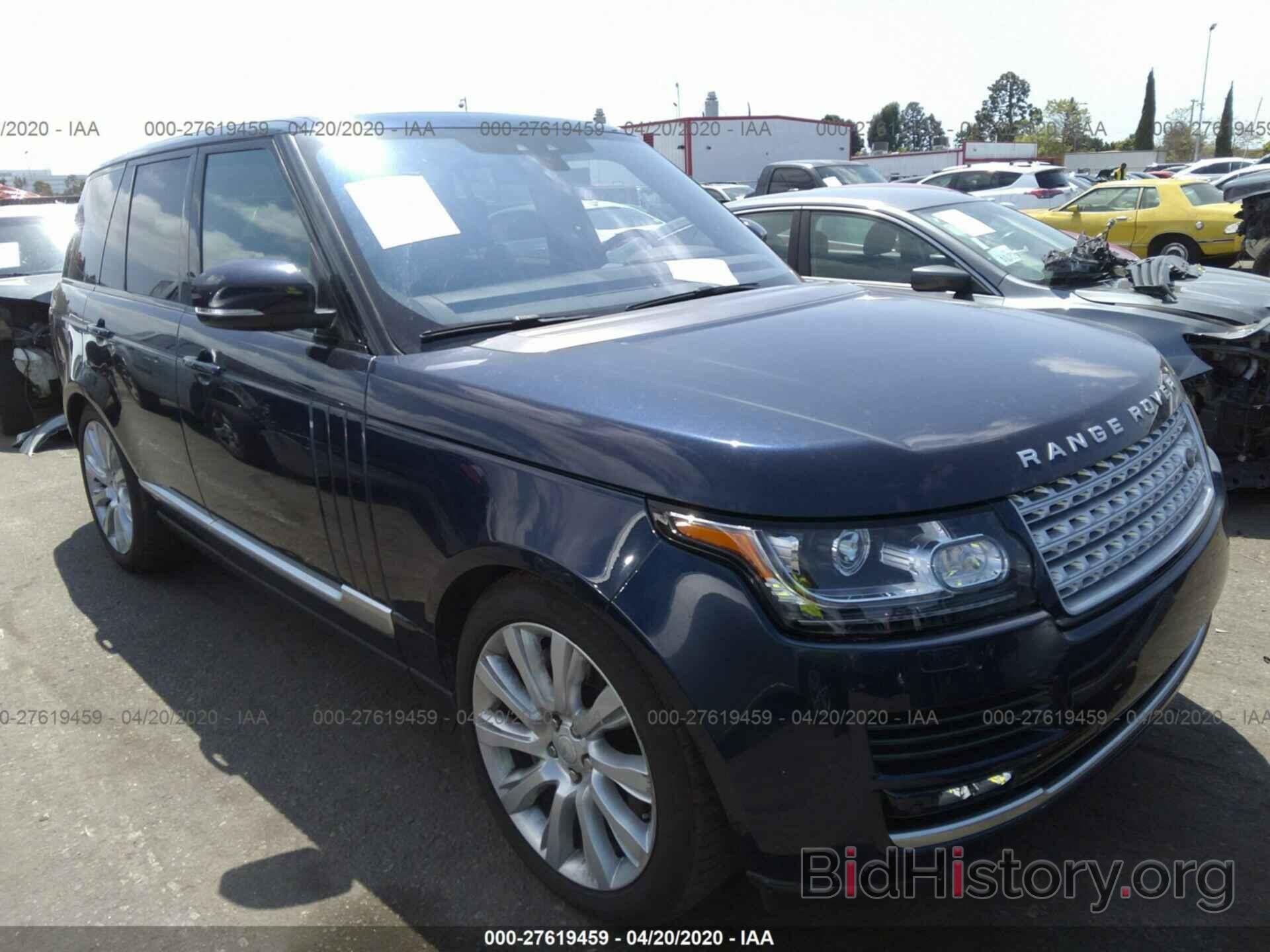 Фотография SALGS2FE5HA324776 - LAND ROVER RANGE ROVER 2017