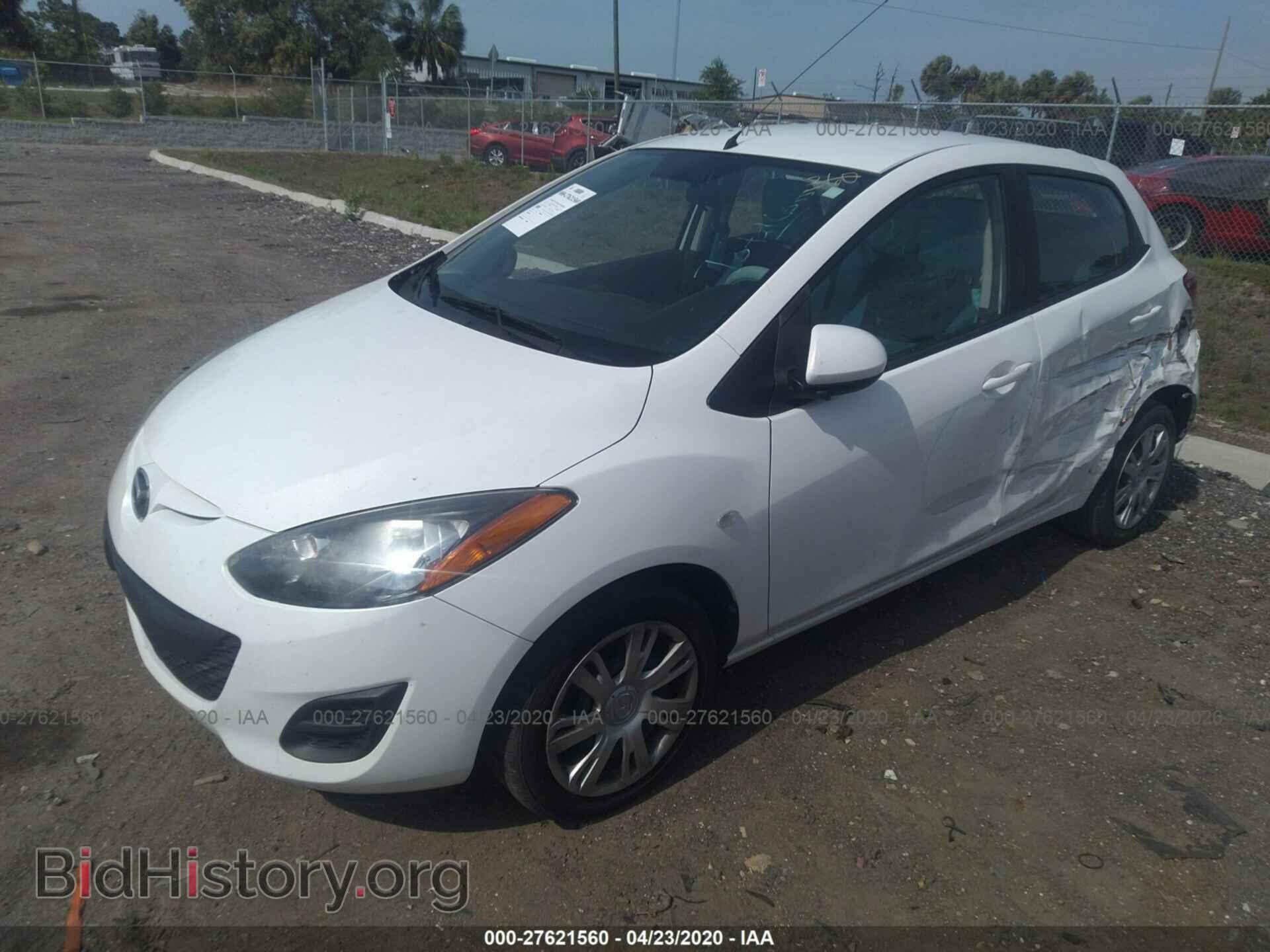 2014 MAZDA MAZDA2 - VIN: JM1DE1KZXE0183712 - Фото 2