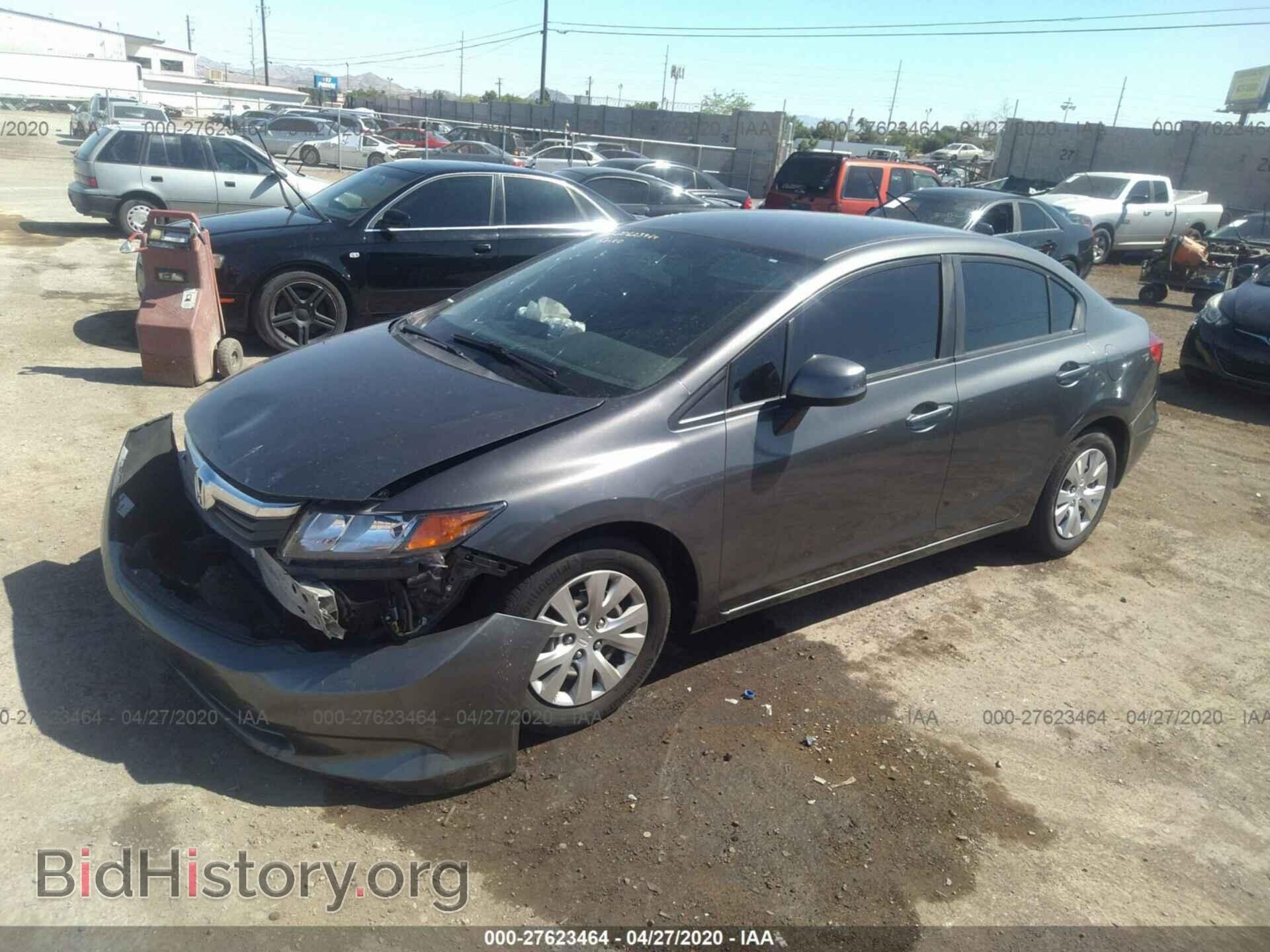 2012 HONDA CIVIC SDN - VIN: 2HGFB2F50CH595565 - Фото 2