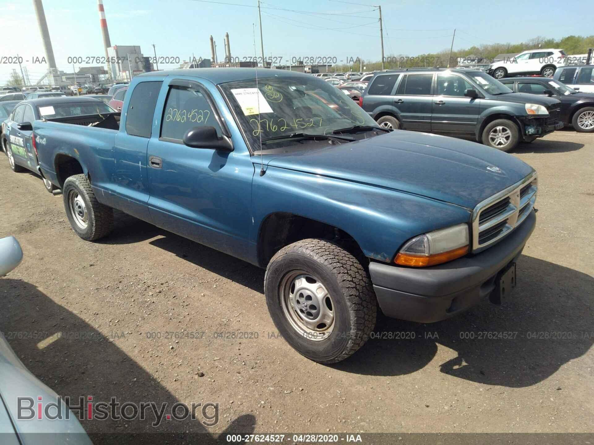 Photo 1D7HG12K44S732411 - DODGE DAKOTA 2004
