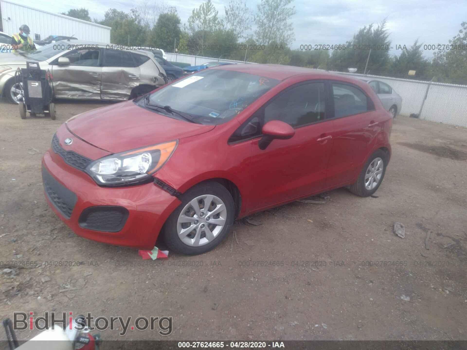 2014 KIA RIO - VIN: KNADM5A30E6351858 - Фото 2