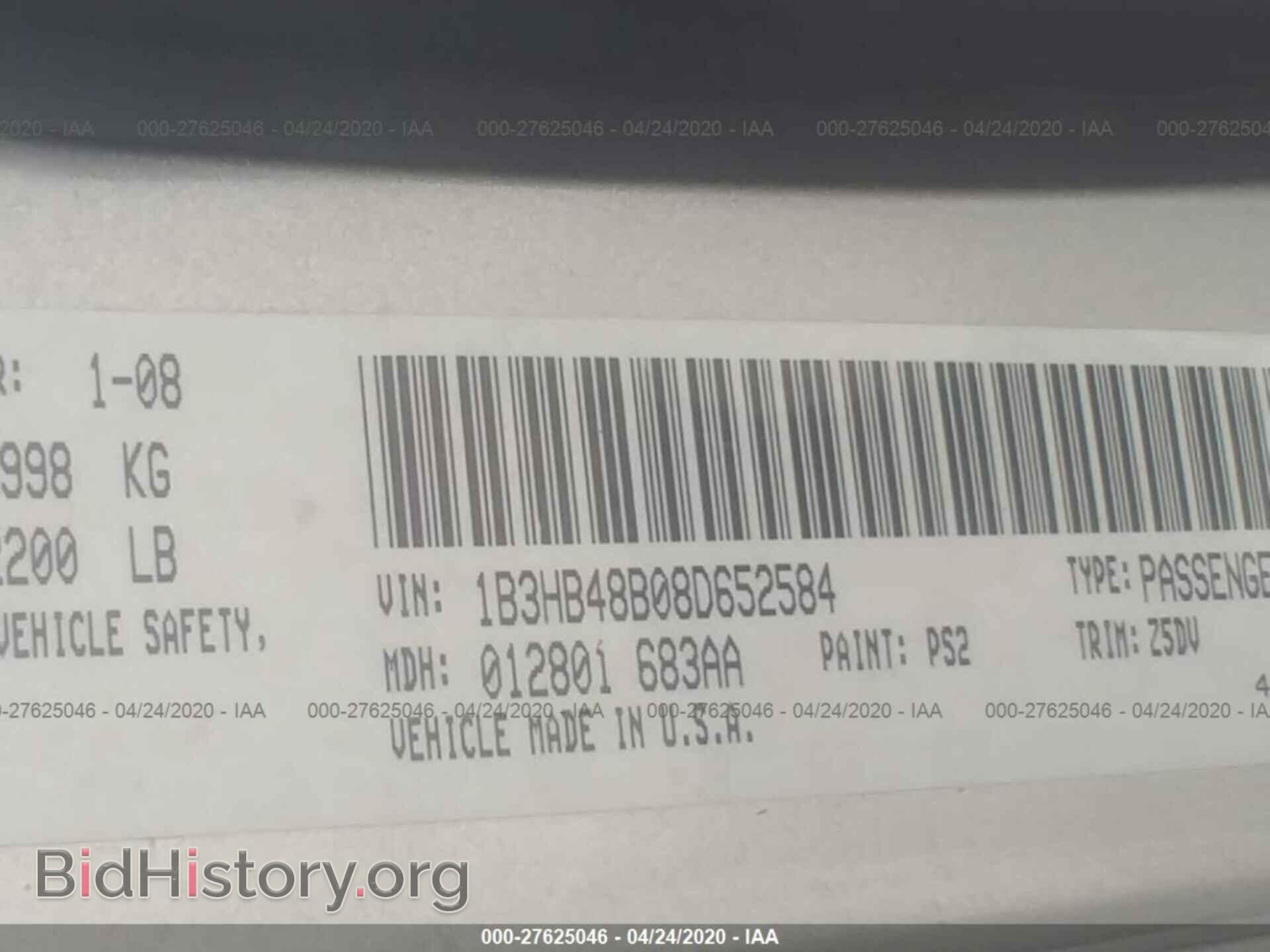 2008 DODGE CALIBER - VIN: 1B3HB48B08D652584 - Photo 9