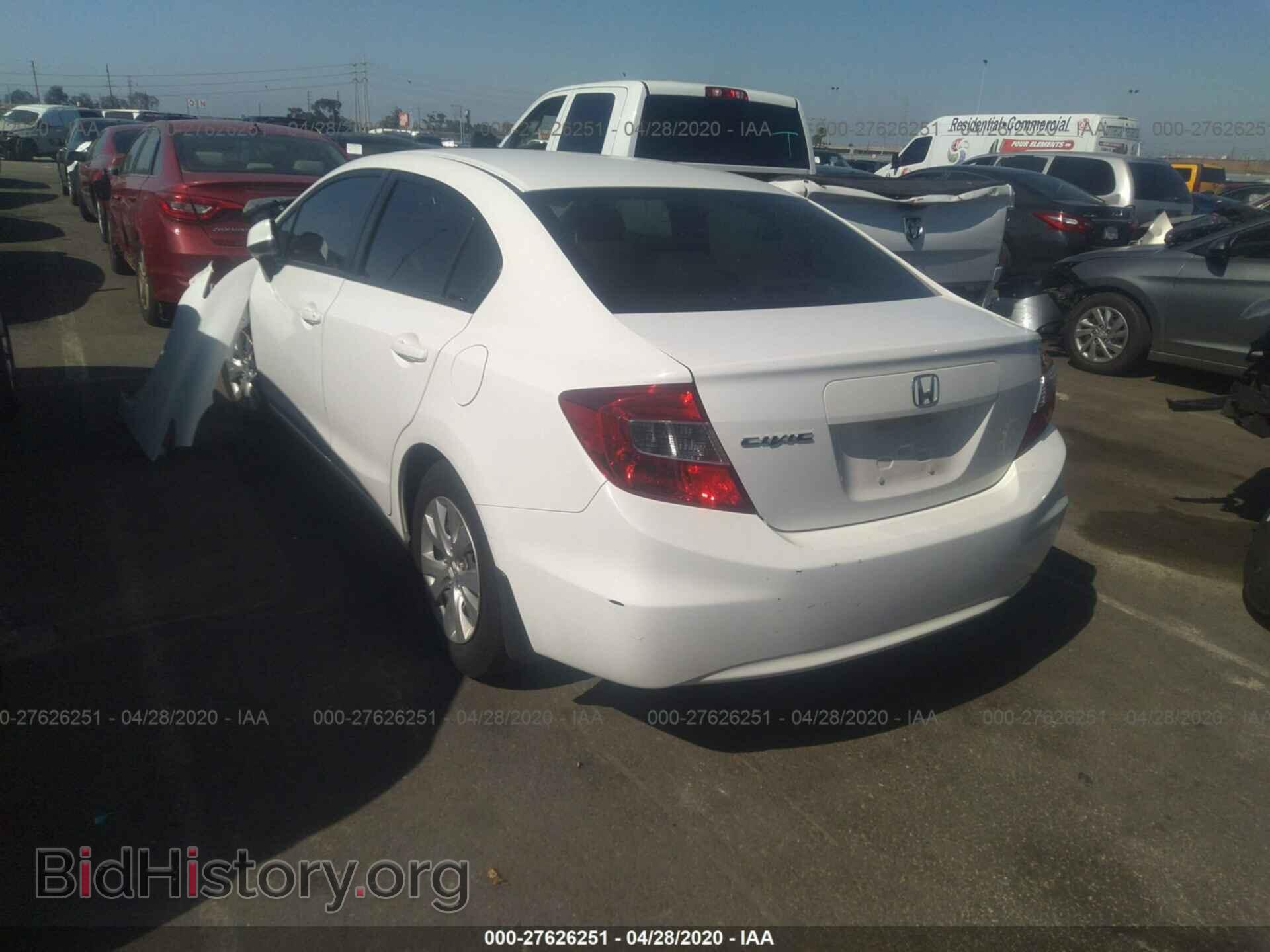 2012 HONDA CIVIC - VIN: 2HGFB2F58CH598374 - Фото 3