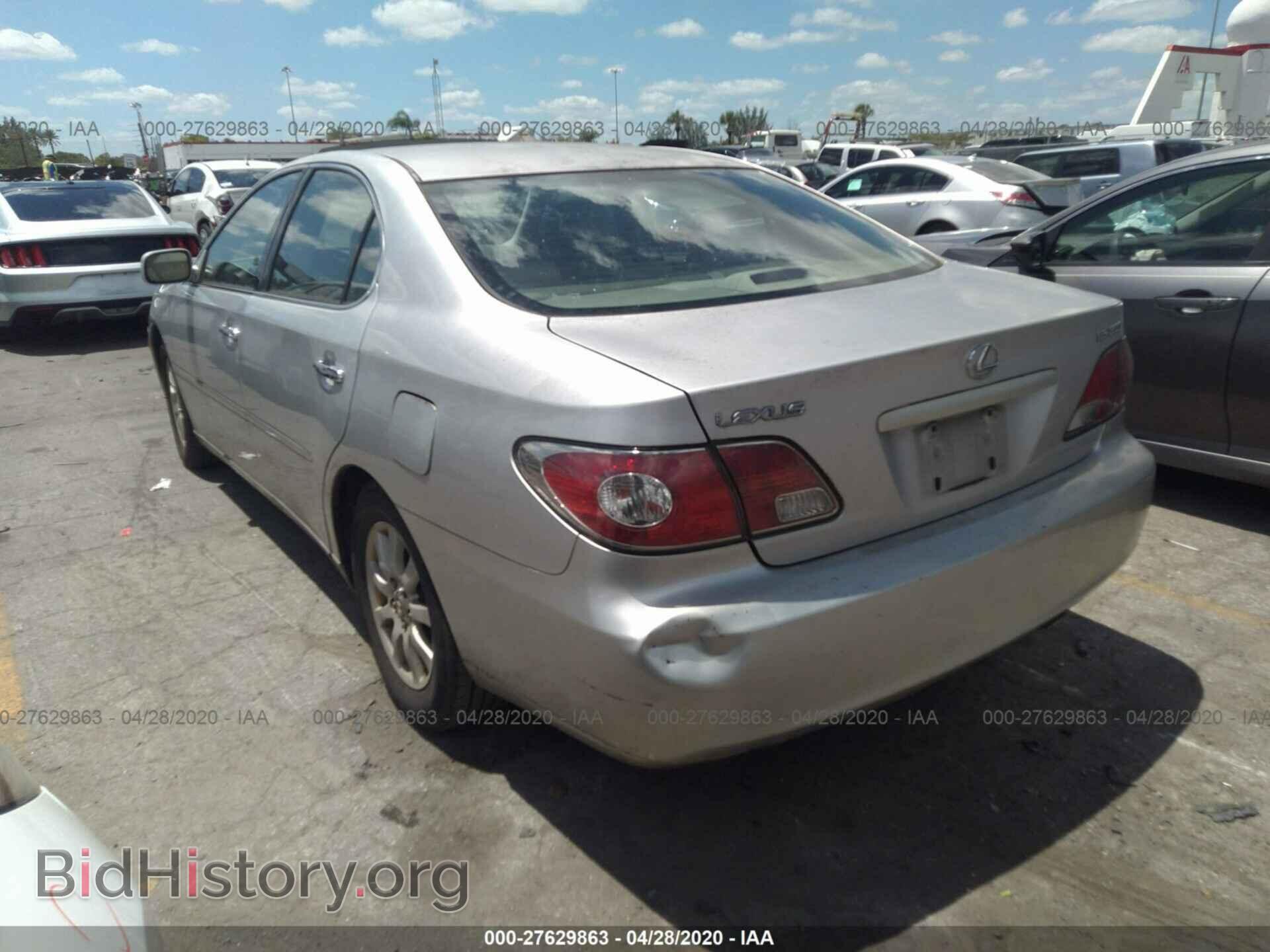 2003 LEXUS ES - VIN: JTHBF30G430104435 - Фото 3