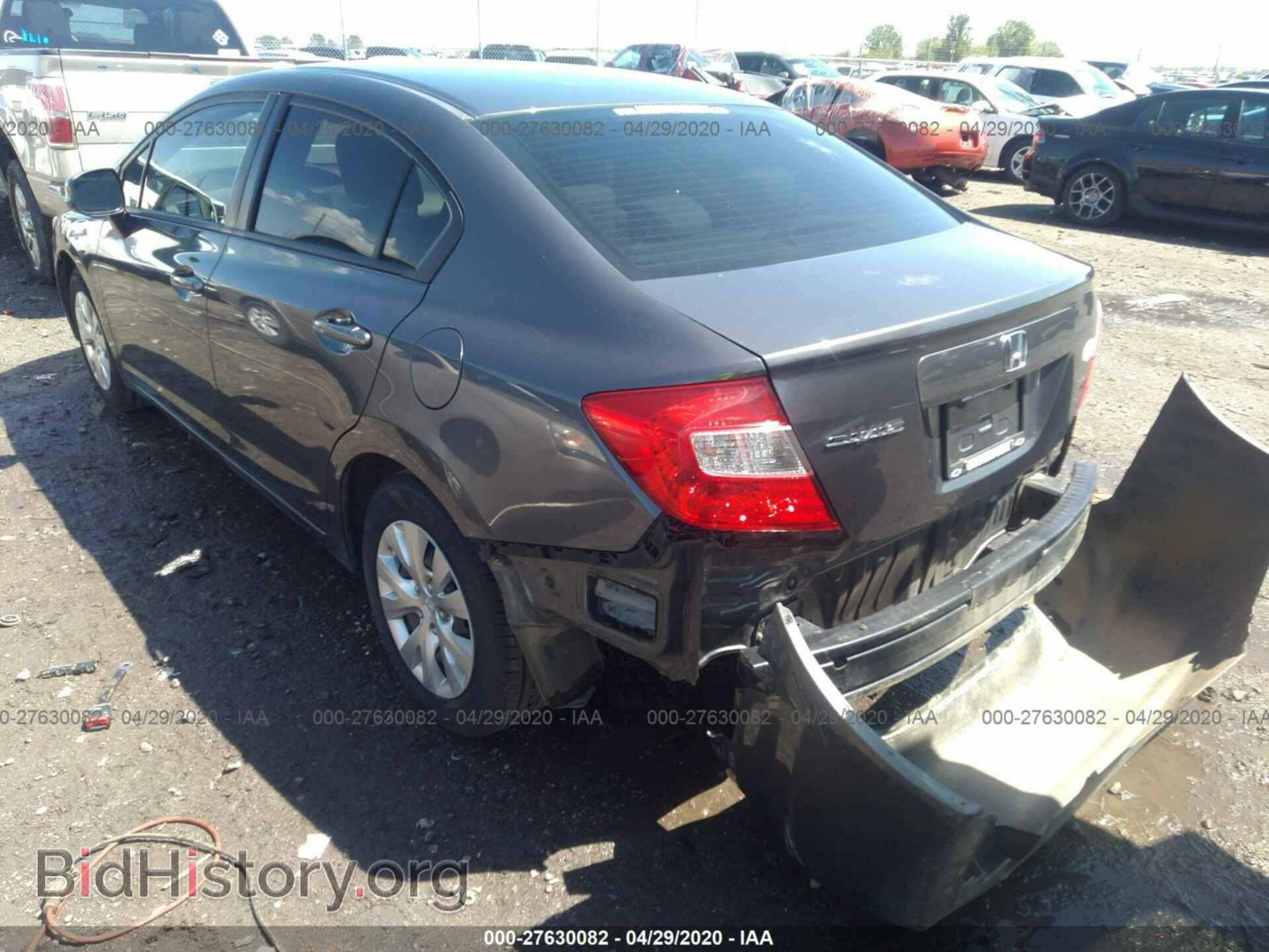 2012 HONDA CIVIC - VIN: 2HGFB2F59CH561821 - Фото 3