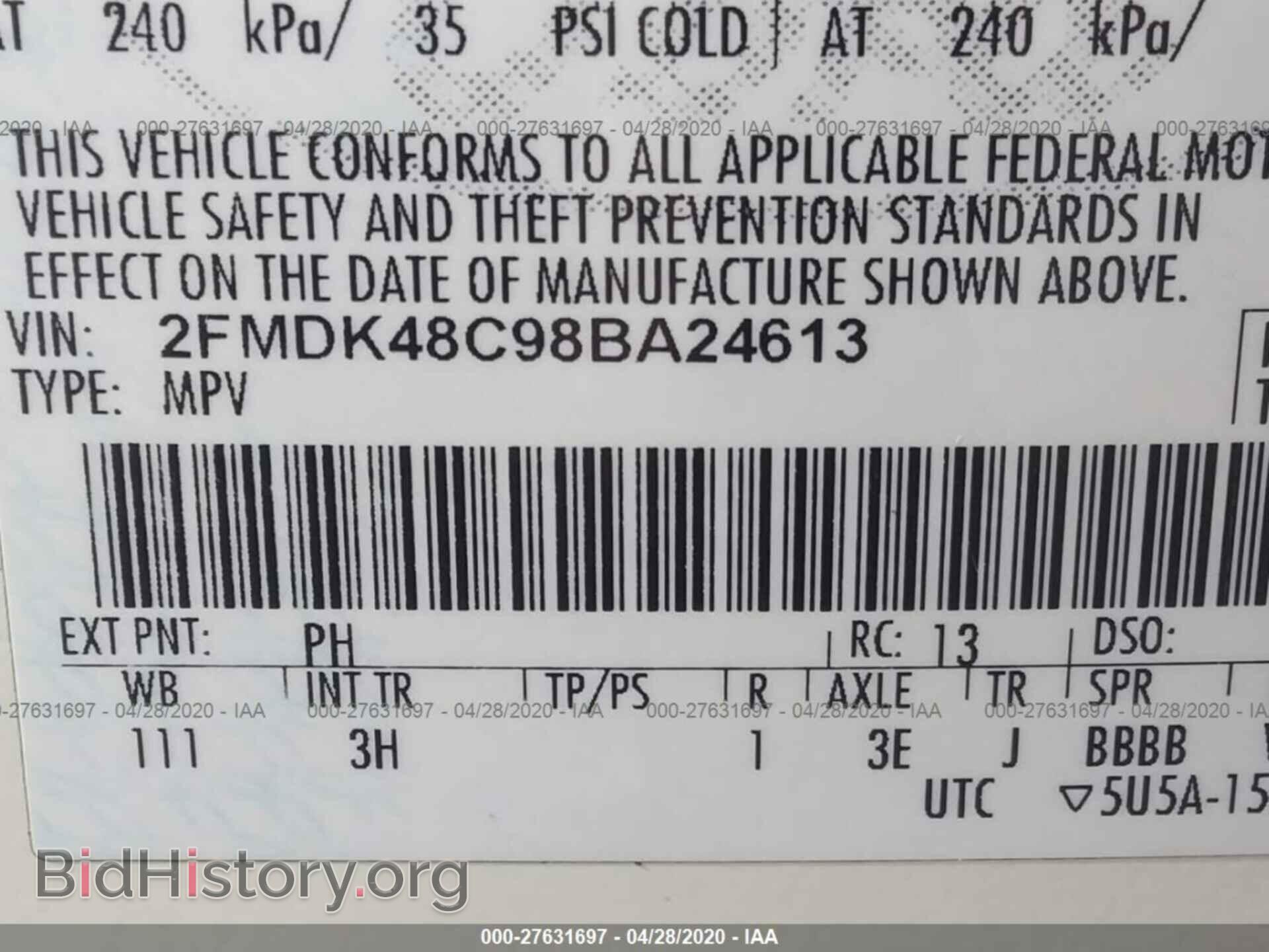 2008 FORD EDGE - VIN: 2FMDK48C98BA24613 - Photo 9