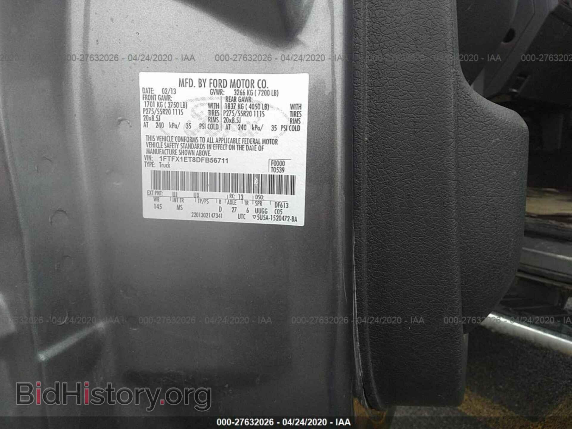 2013 FORD F150 - VIN: 1FTFX1ET8DFB56711 - Фото 9