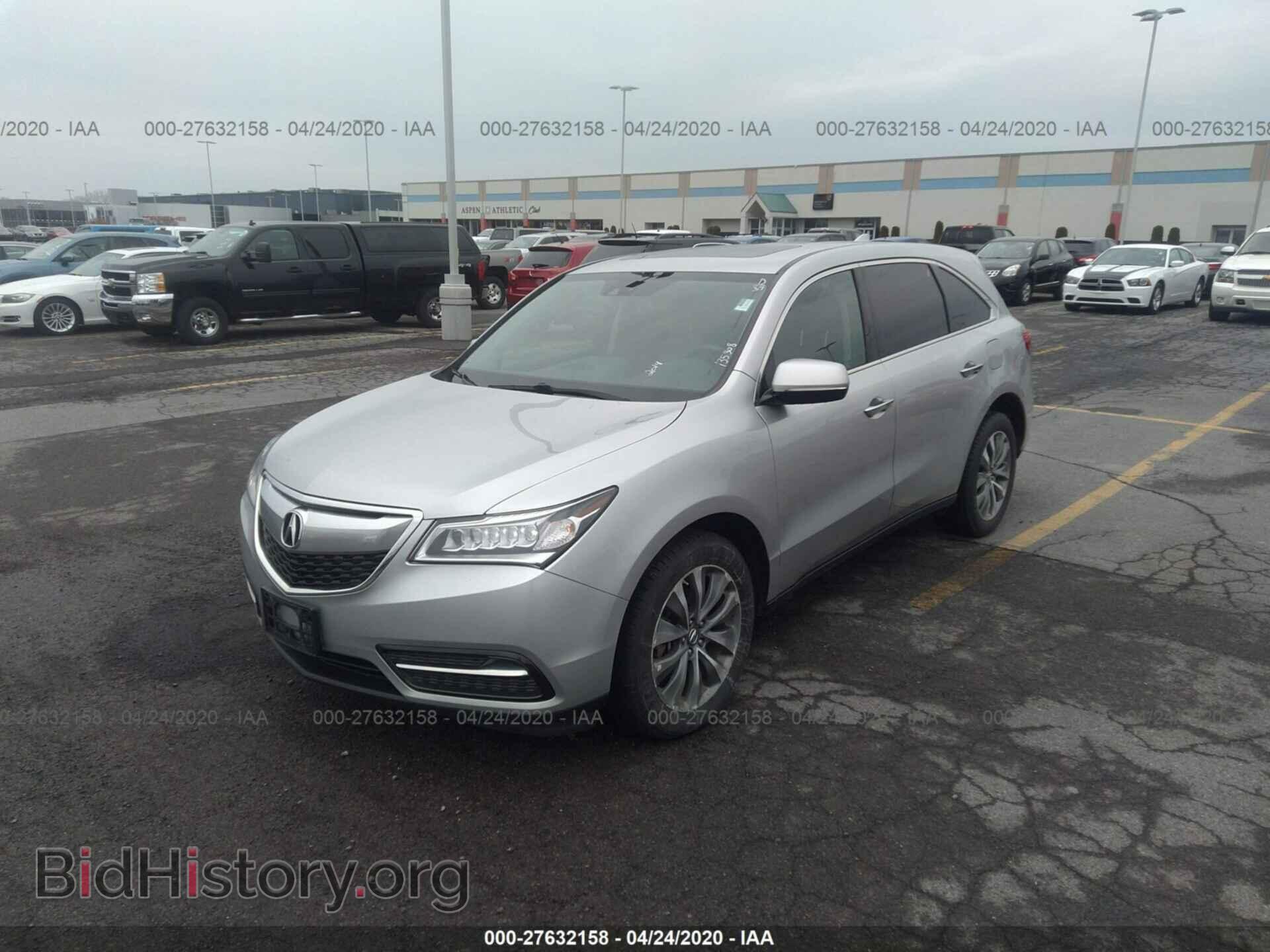 2014 ACURA MDX - VIN: 5FRYD4H48EB047824 - Фото 2