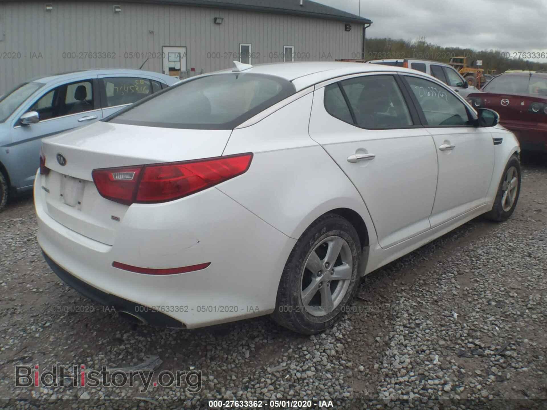 2015 KIA OPTIMA - VIN: KNAGM4A78F5644540 - Фото 4