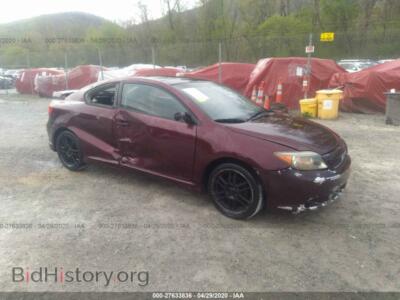 2006 Toyota SCION TC, burgundy — VIN JTKDE177960070545, IAAI