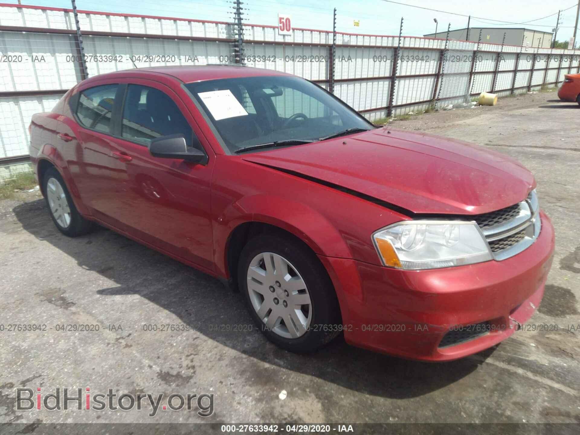 Photo 1C3CDZAB4CN126136 - DODGE AVENGER 2012
