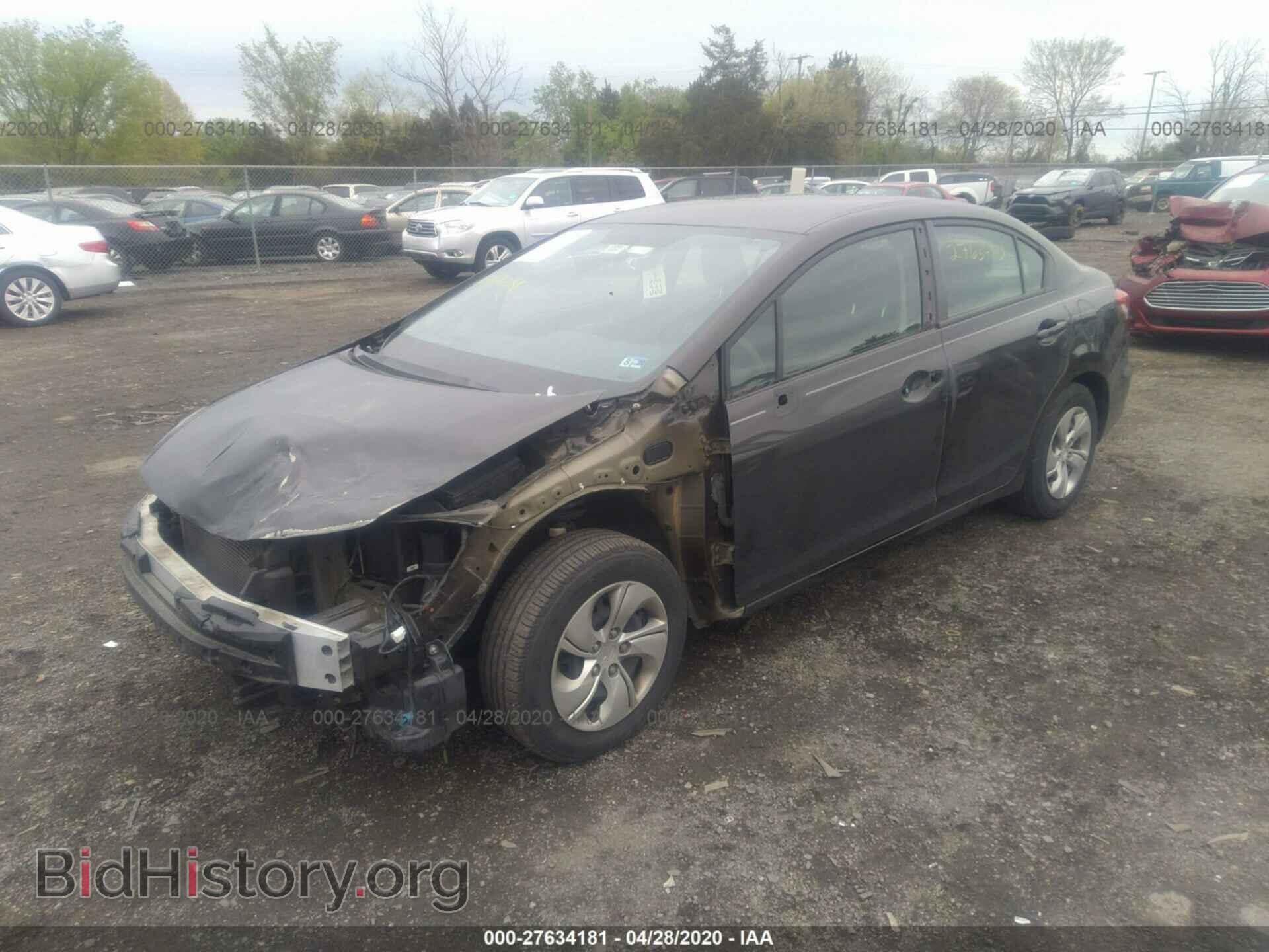 2013 HONDA CIVIC - VIN: 2HGFB2F52DH509786 - Фото 2