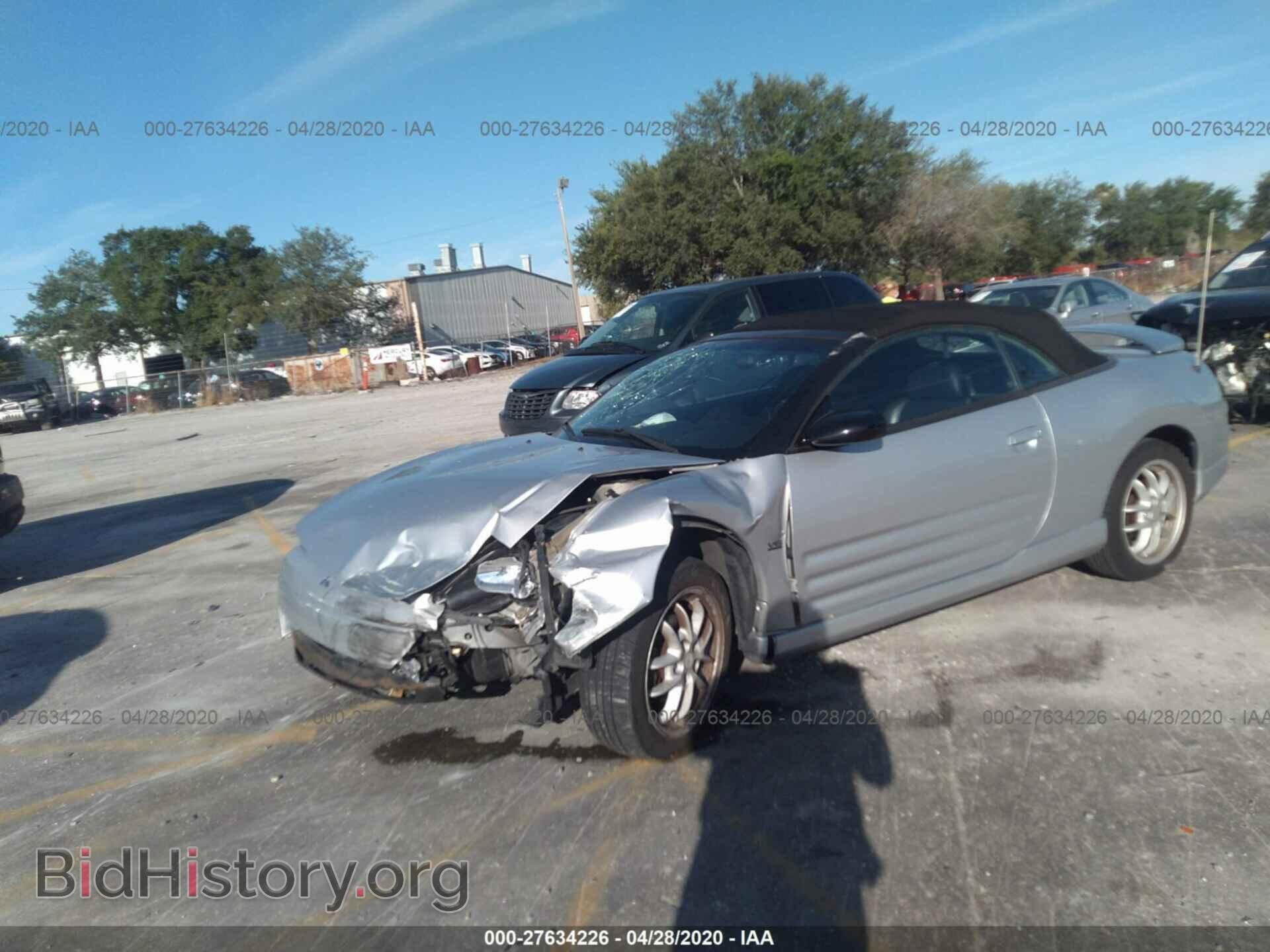 2002 MITSUBISHI ECLIPSE - VIN: 4A3AE85H42E094373 - Photo 2