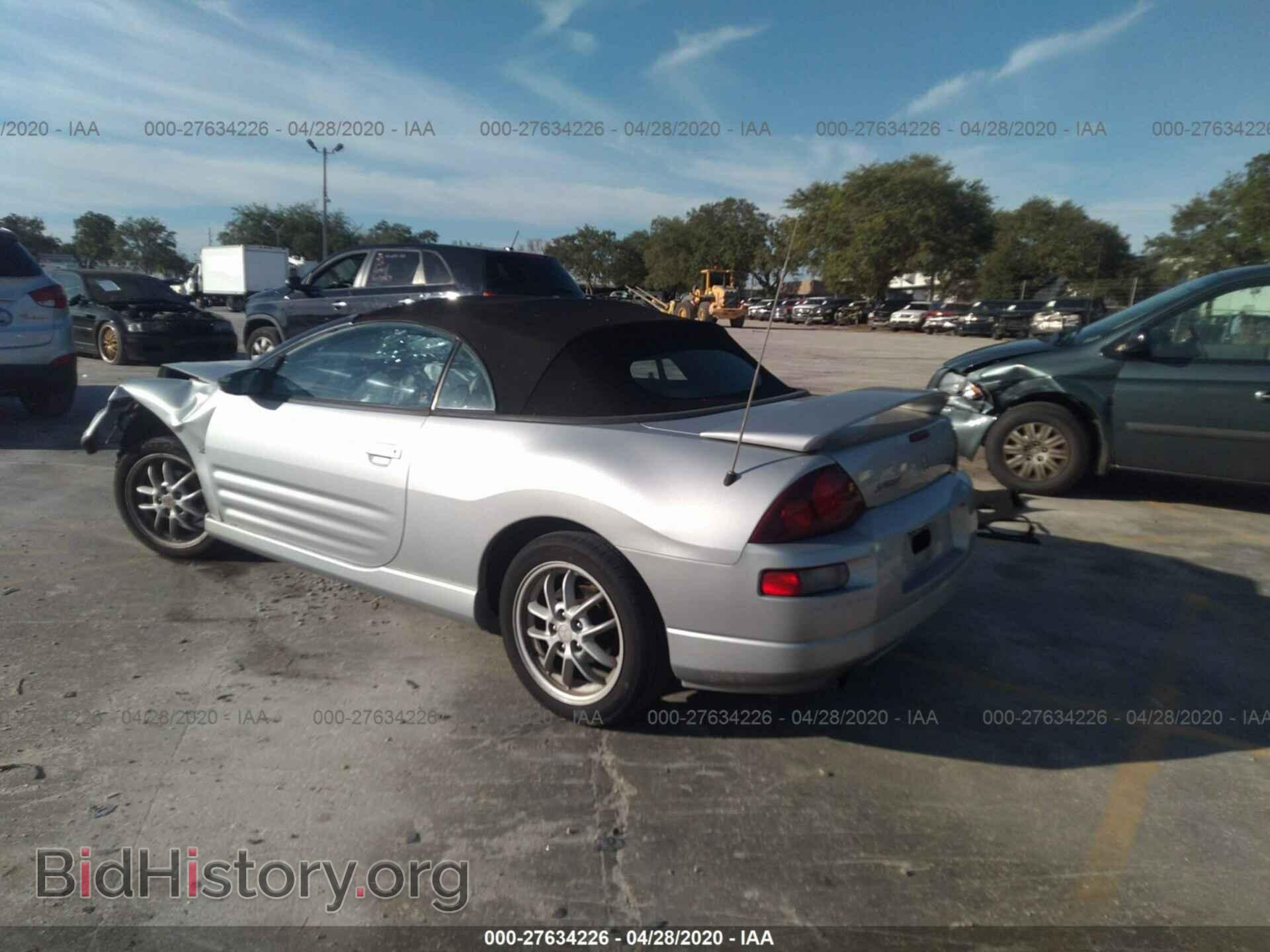 2002 MITSUBISHI ECLIPSE - VIN: 4A3AE85H42E094373 - Photo 3