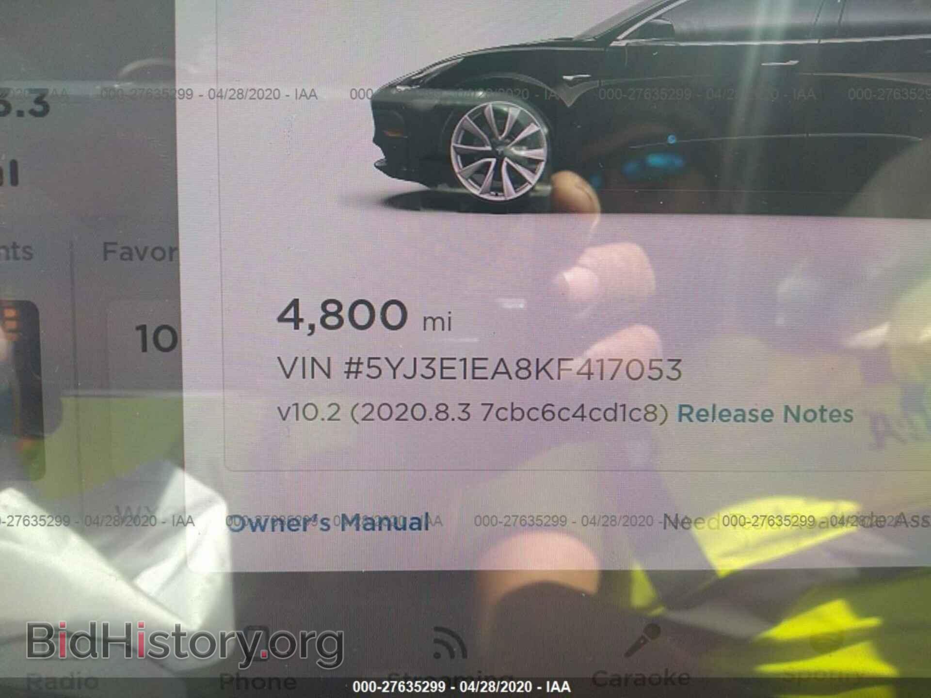 2019 TESLA MODEL 3 - VIN: 5YJ3E1EA8KF417053 - Photo 7
