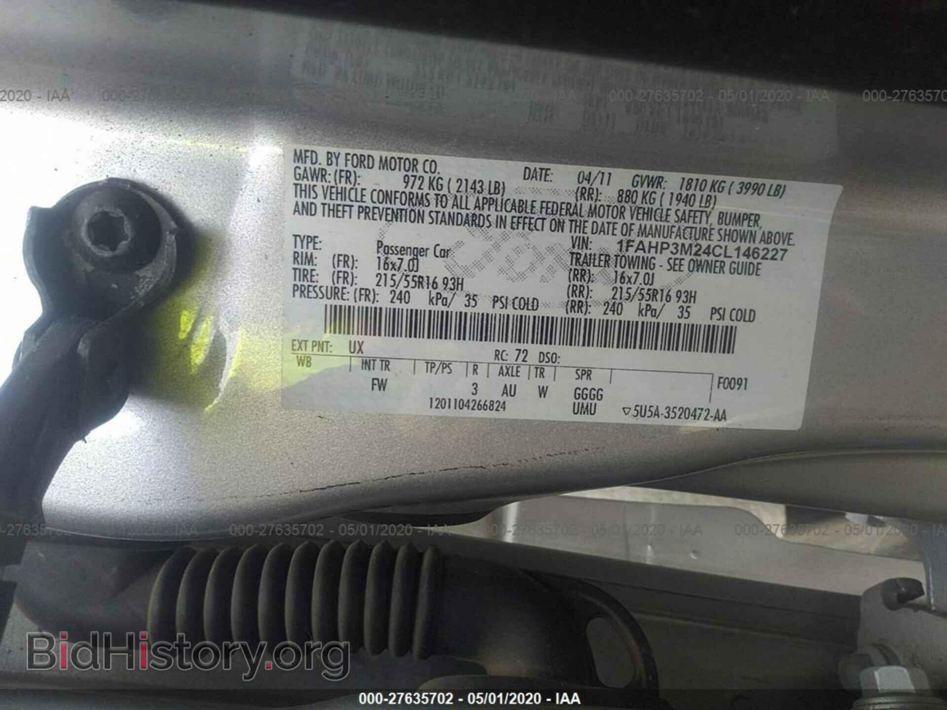 2012 FORD FOCUS - VIN: 1FAHP3M24CL146227 - Photo 9