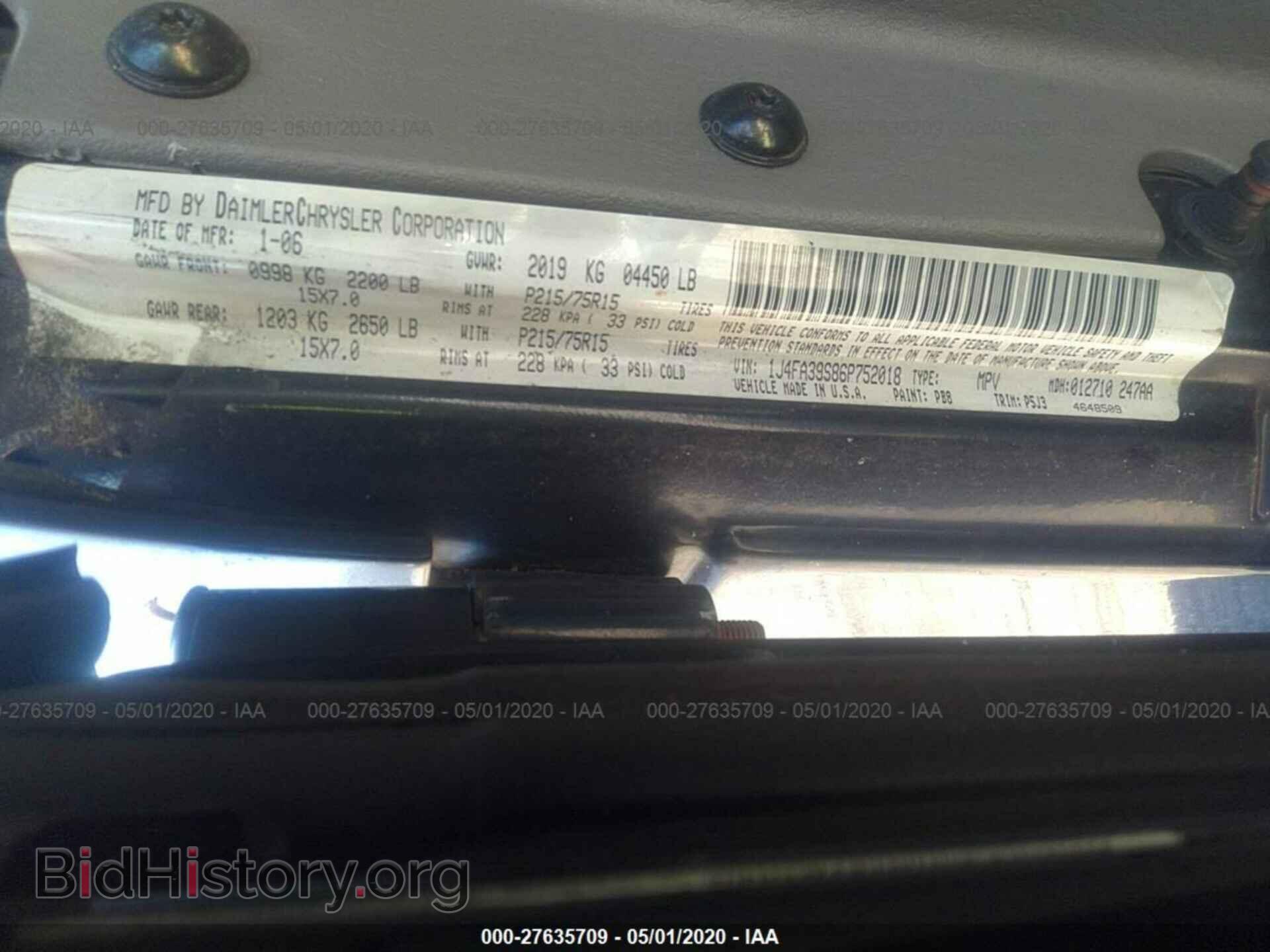 2006 JEEP WRANGLER - VIN: 1J4FA39S86P752018 - Фото 9