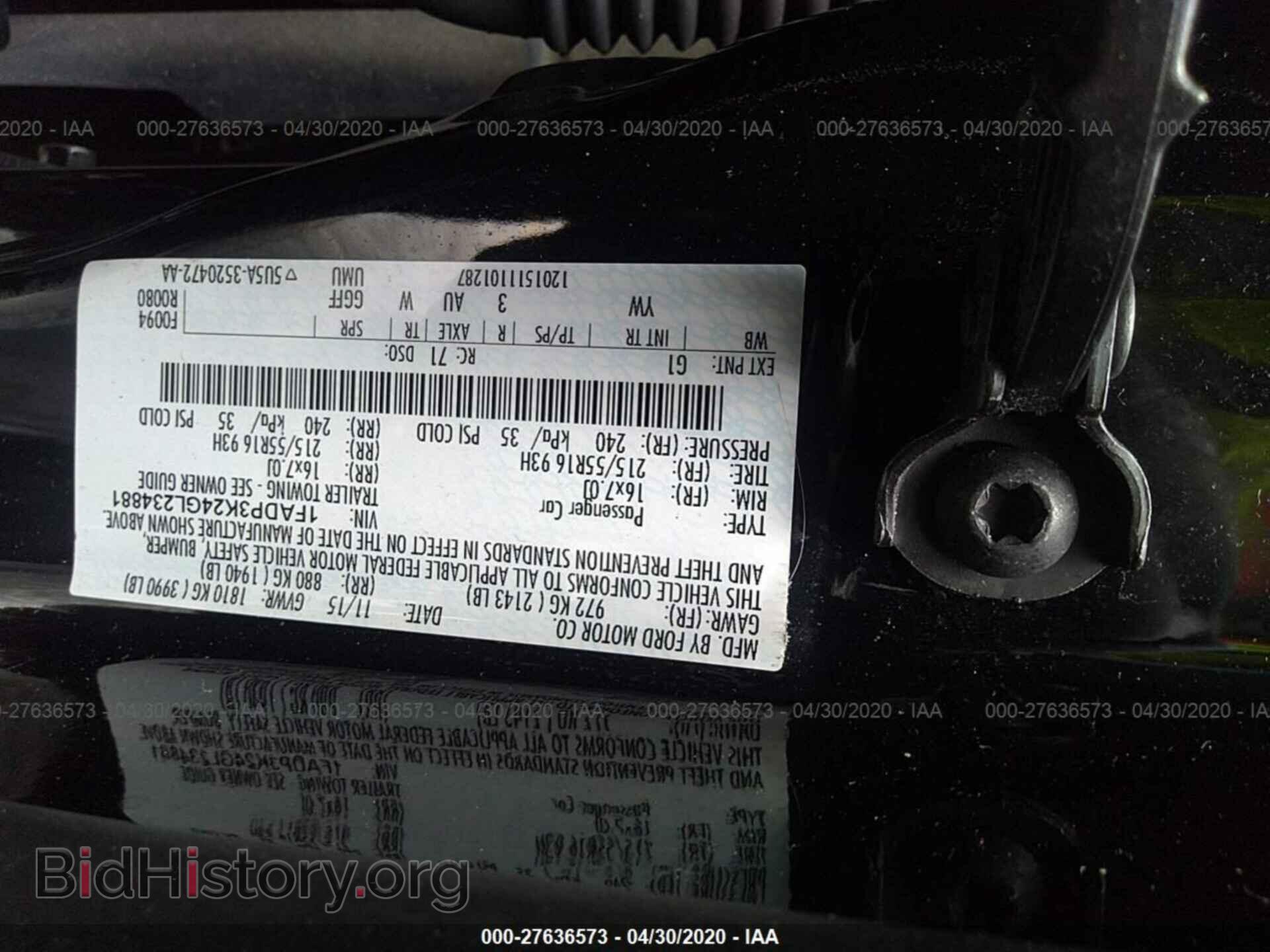 2016 FORD FOCUS - VIN: 1FADP3K24GL234881 - Photo 9