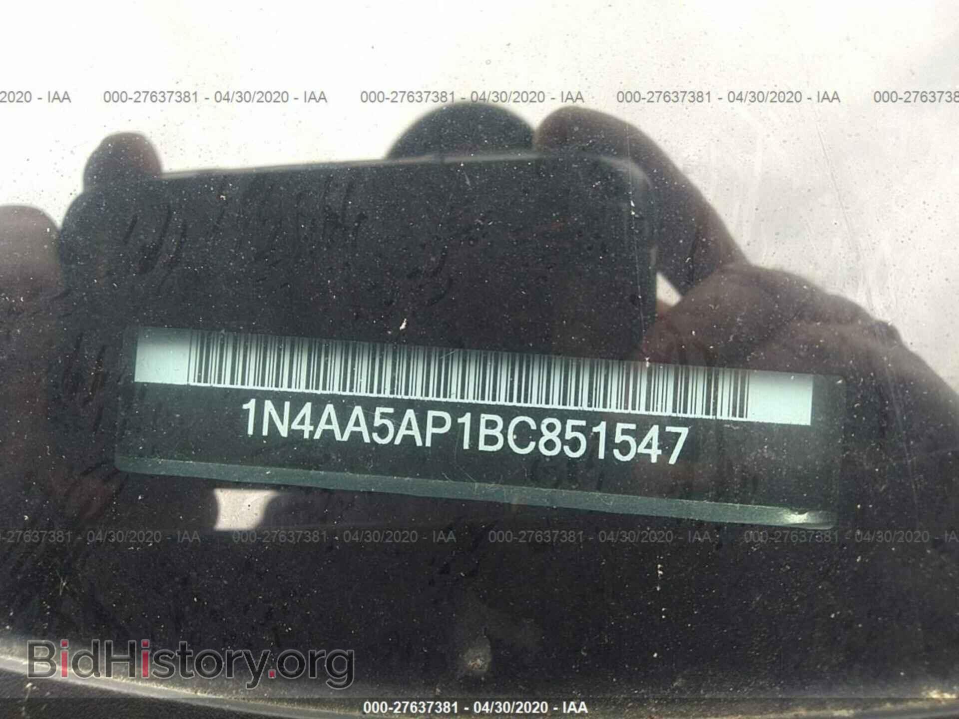 2011 NISSAN MAXIMA - VIN: 1N4AA5AP1BC851547 - Фото 9