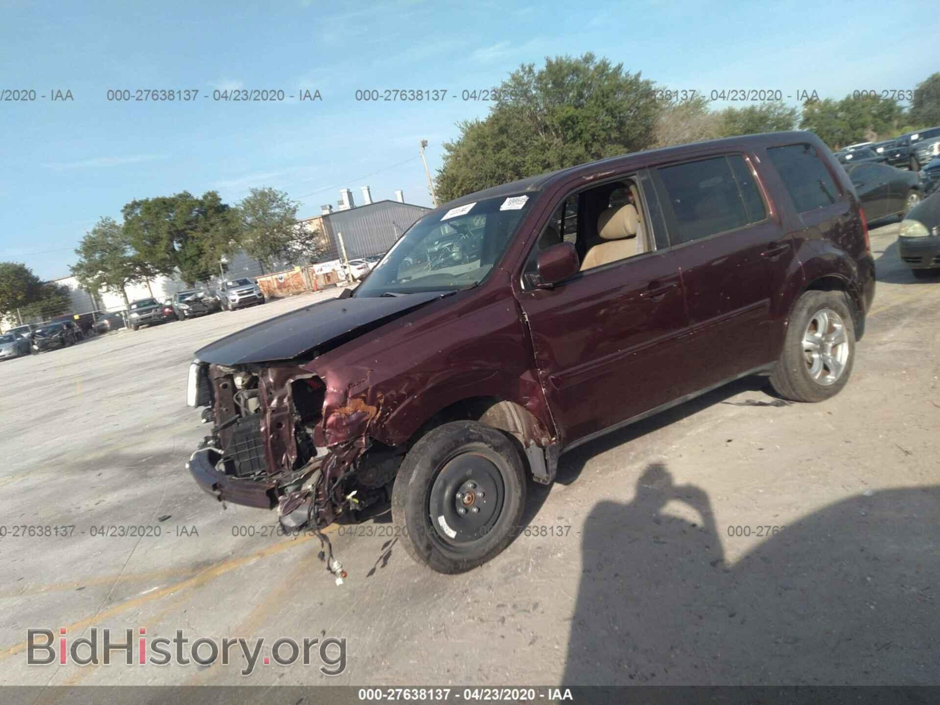 2012 HONDA PILOT - VIN: 5FNYF3H40CB023004 - Фото 2