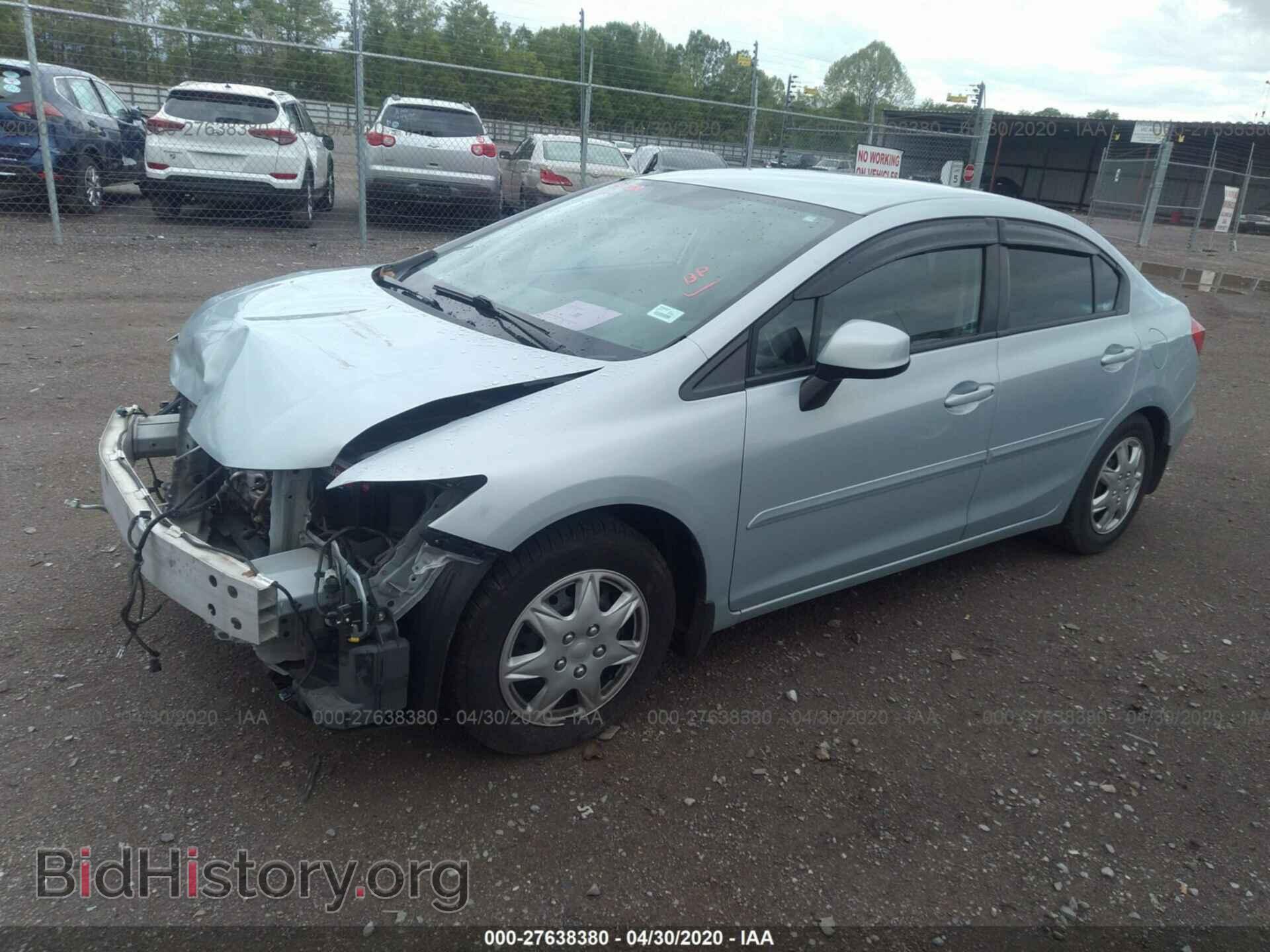 2012 HONDA CIVIC - VIN: 2HGFB2F52CH551292 - Фото 2