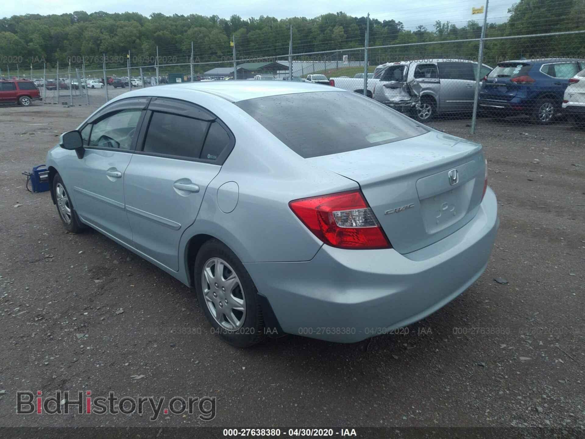 2012 HONDA CIVIC - VIN: 2HGFB2F52CH551292 - Фото 3