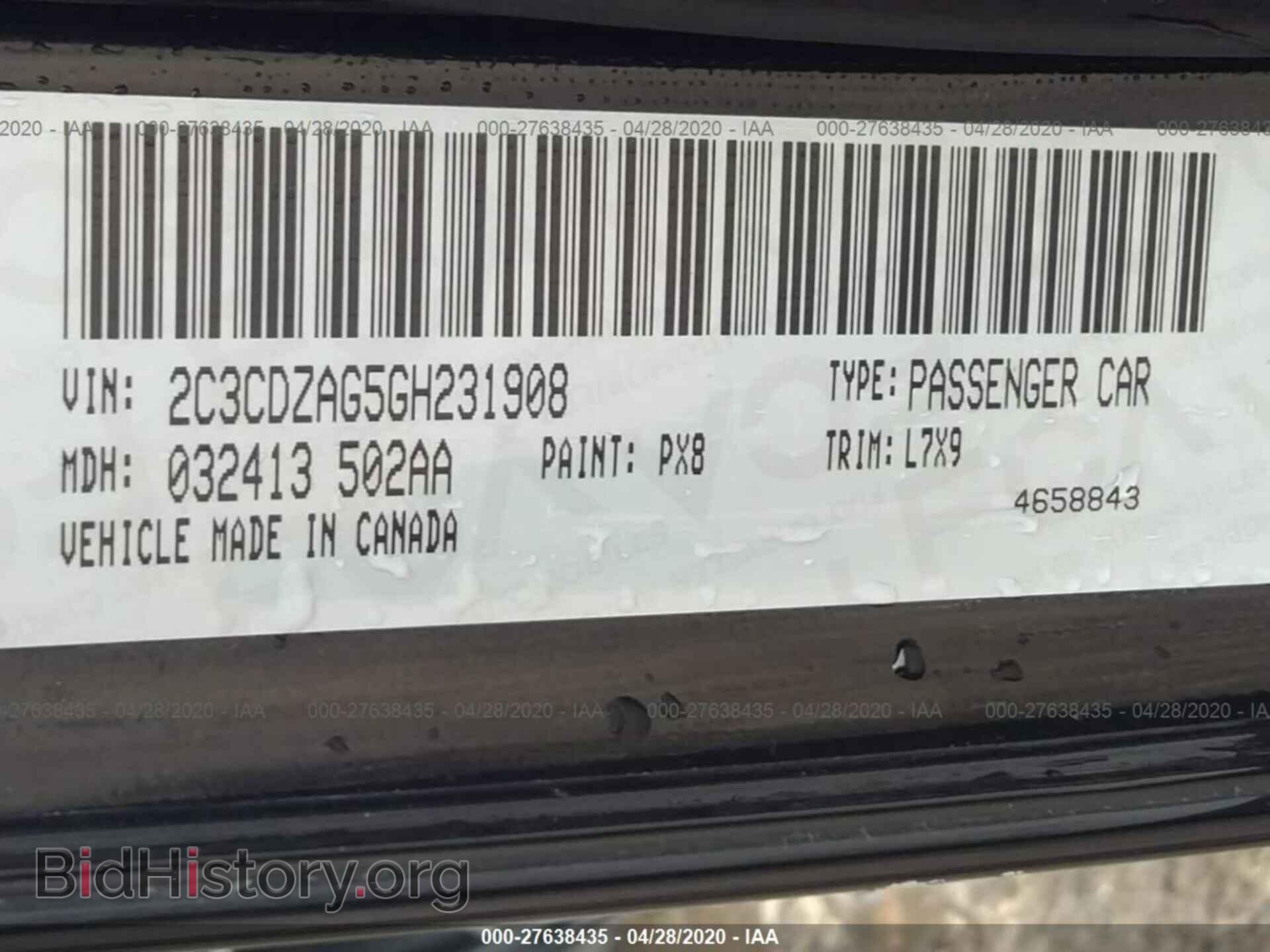2016 DODGE CHALLENGER - VIN: 2C3CDZAG5GH231908 - Photo 9