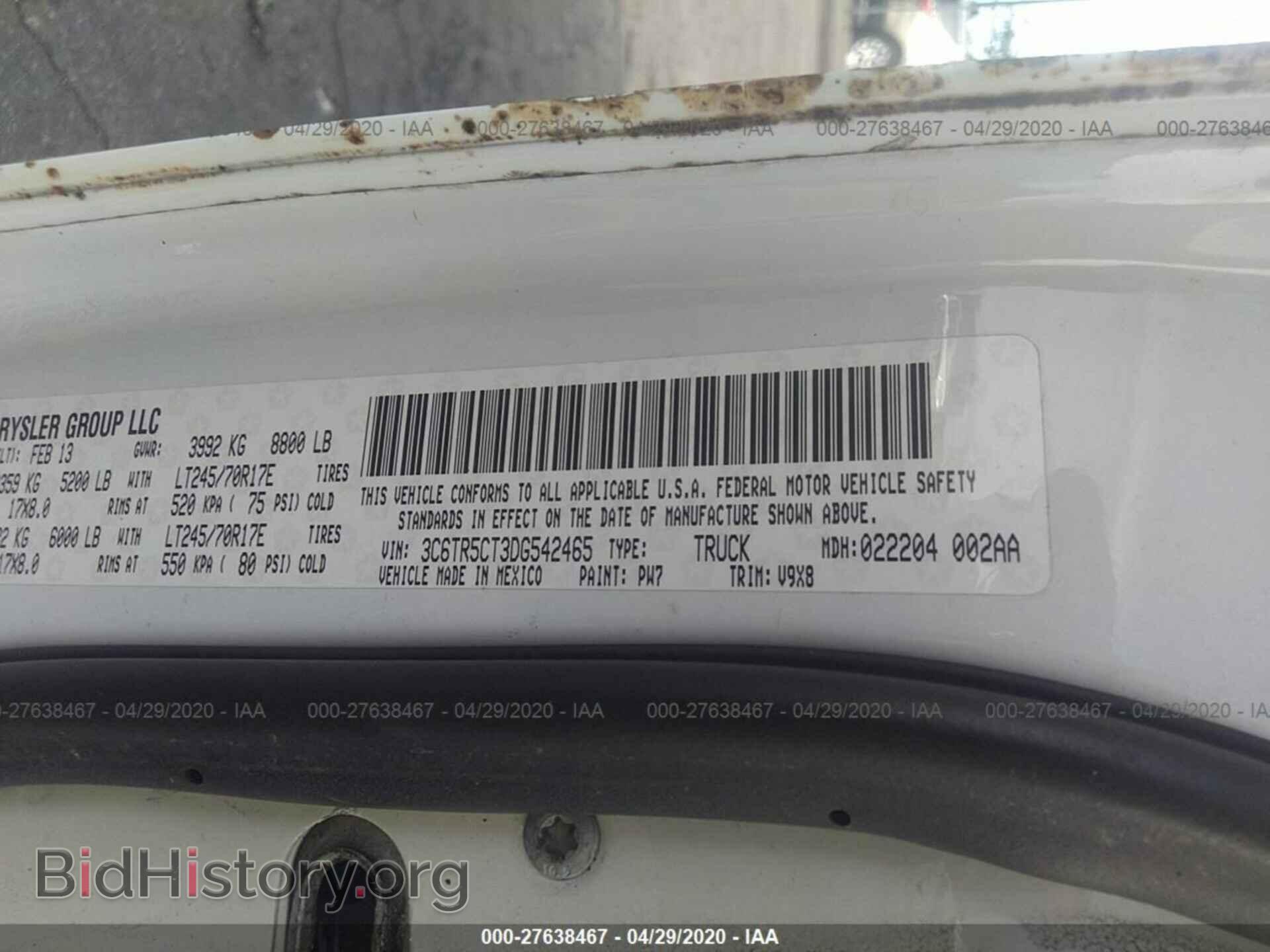 2013 RAM 2500 - VIN: 3C6TR5CT3DG542465 - Photo 9