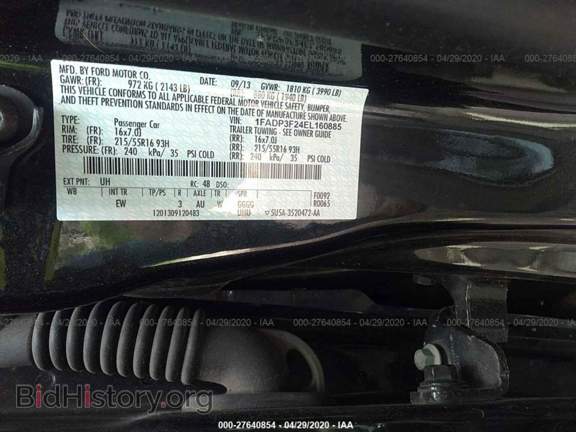 2014 FORD FOCUS - VIN: 1FADP3F24EL160885 - Photo 9