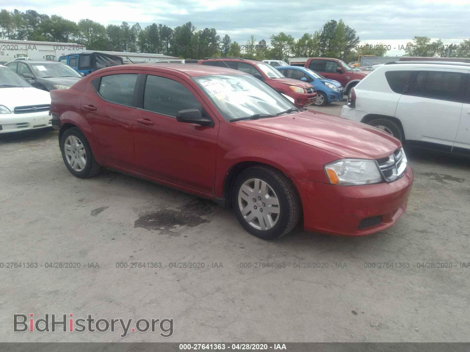 Фотография 1C3CDZAB2DN711606 - DODGE AVENGER 2013