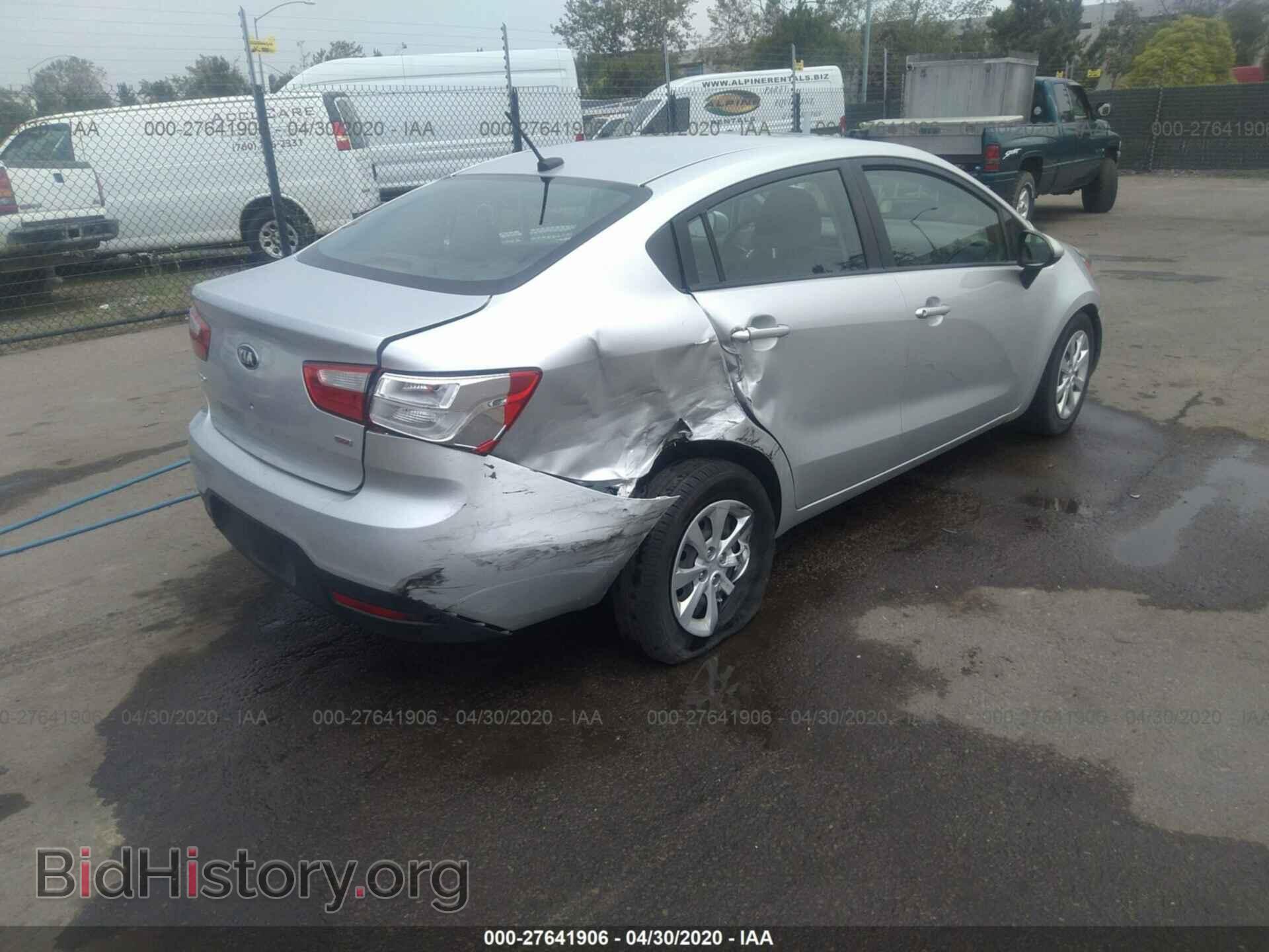 2014 KIA RIO - VIN: KNADM4A30E6350820 - Фото 4