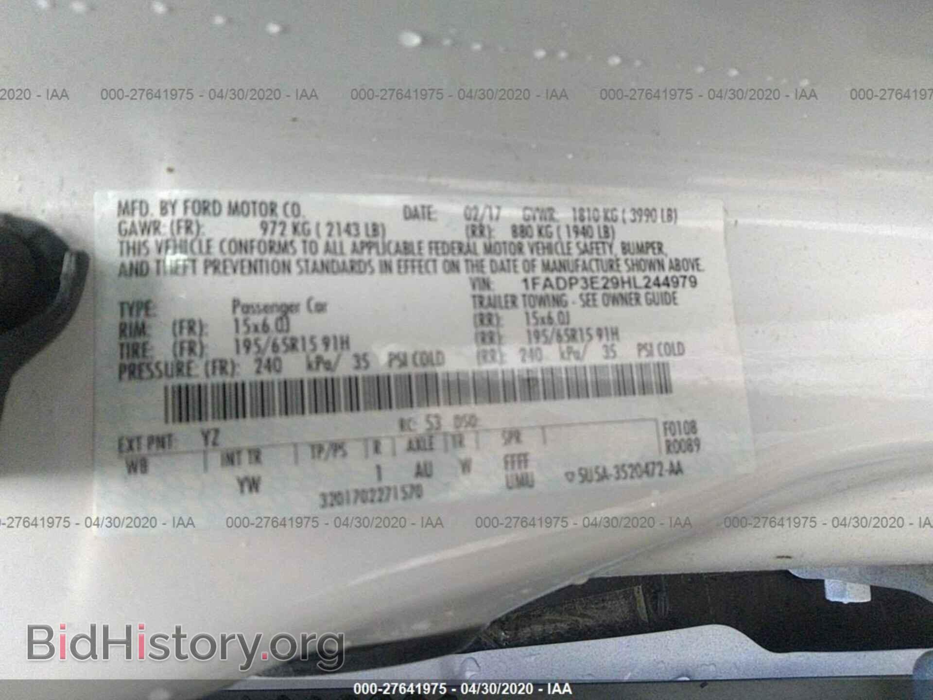 2017 FORD FOCUS - VIN: 1FADP3E29HL244979 - Photo 9
