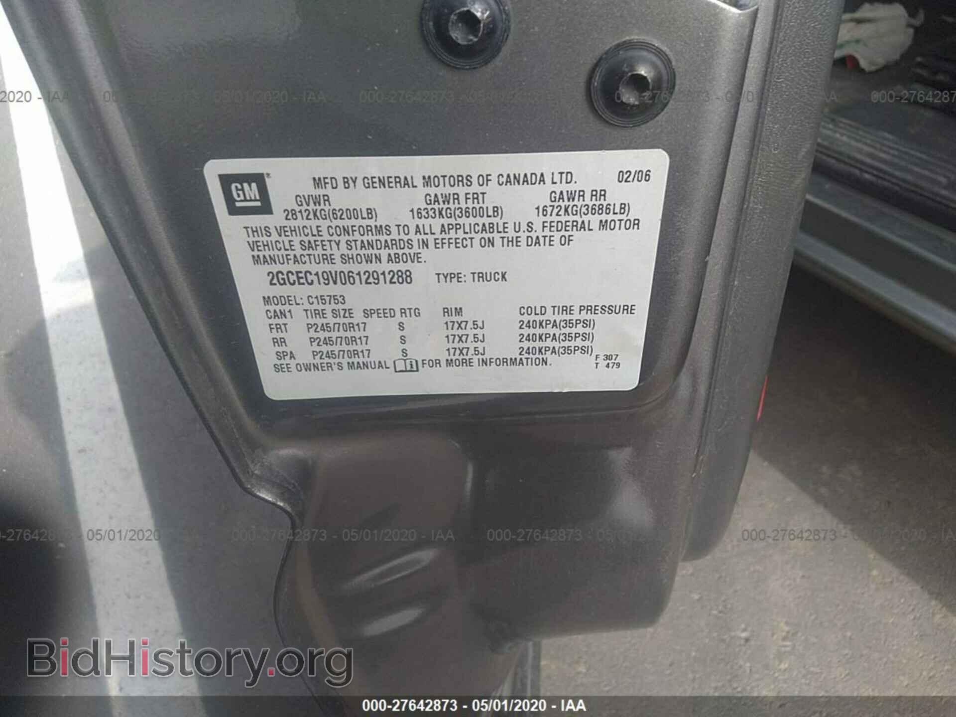 2006 CHEVROLET SILVERADO - VIN: 2GCEC19V061291288 - Photo 9
