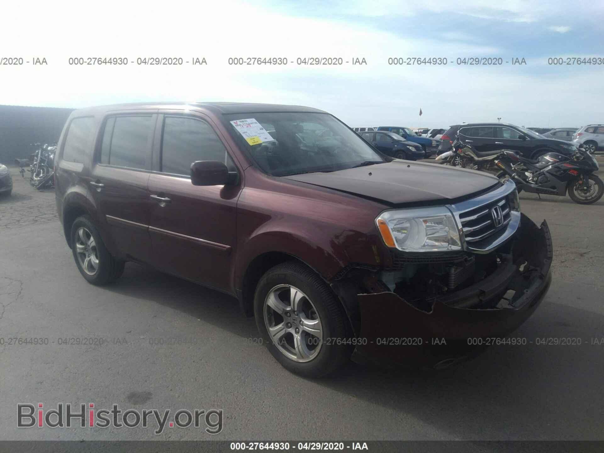 Фотография 5FNYF4H59DB081449 - HONDA PILOT 2013