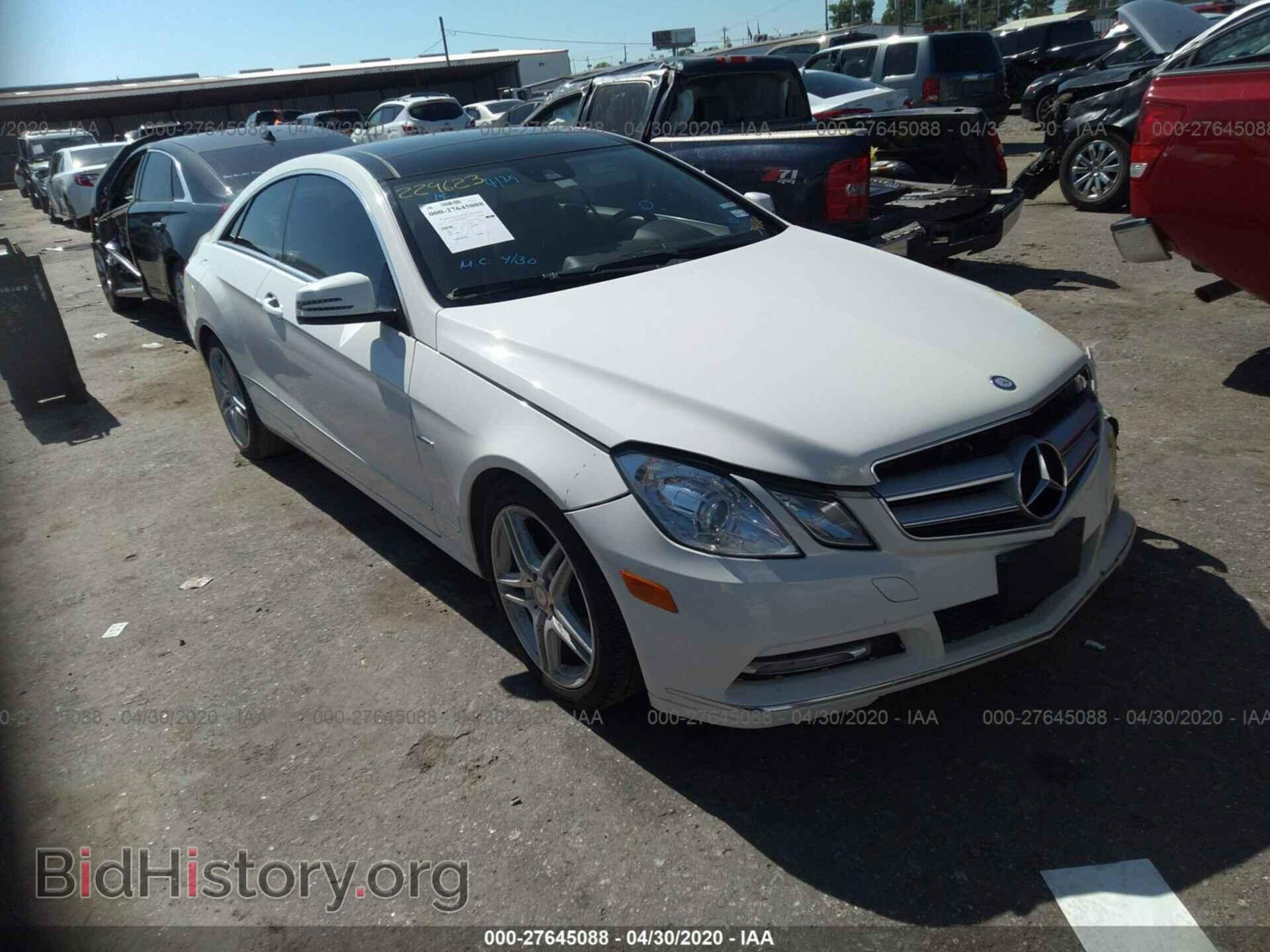 Photo WDDKJ5KB8CF163472 - MERCEDES-BENZ E-CLASS 2012