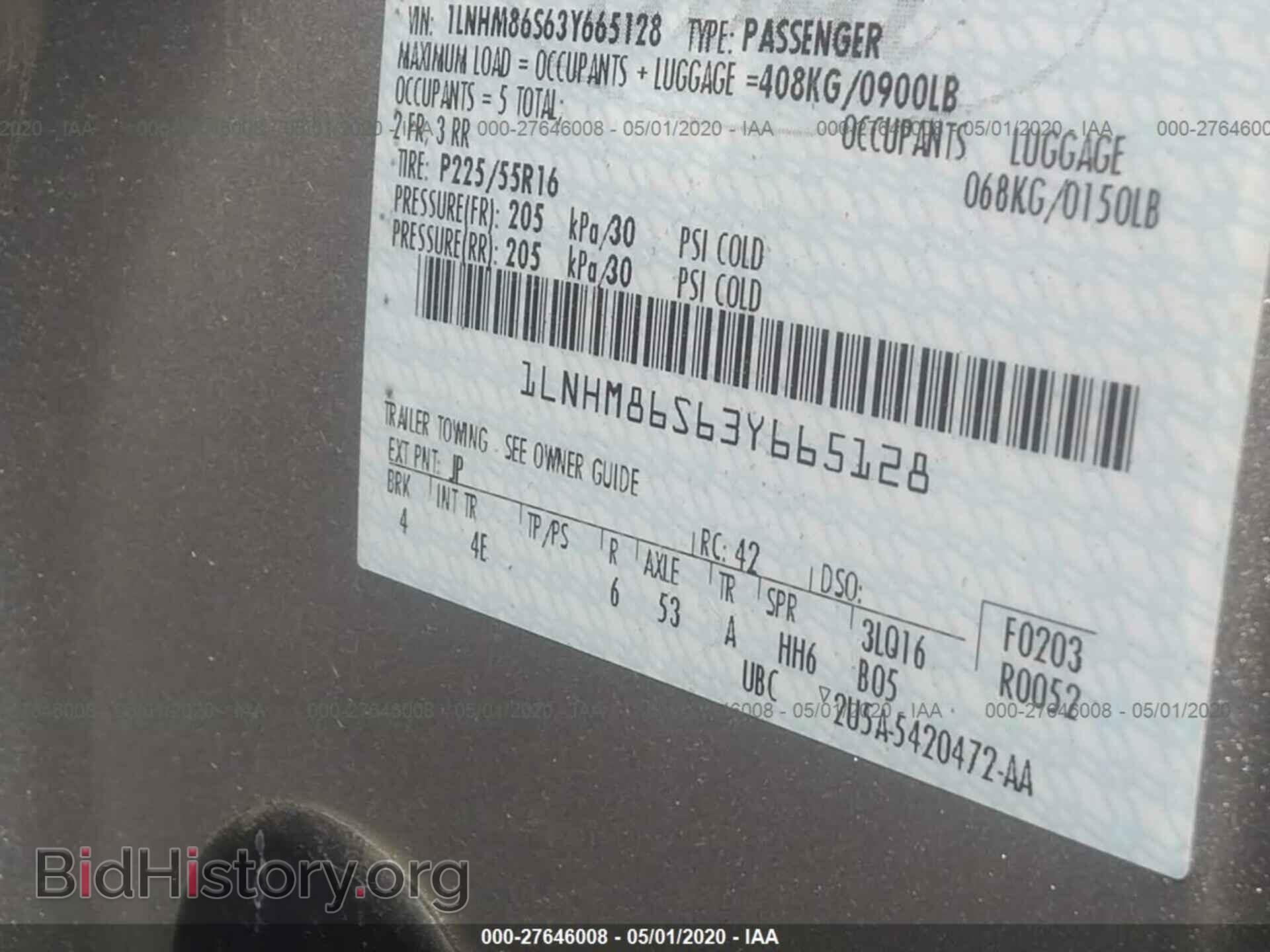 2003 LINCOLN LS - VIN: 1LNHM86S63Y665128 - Фото 9