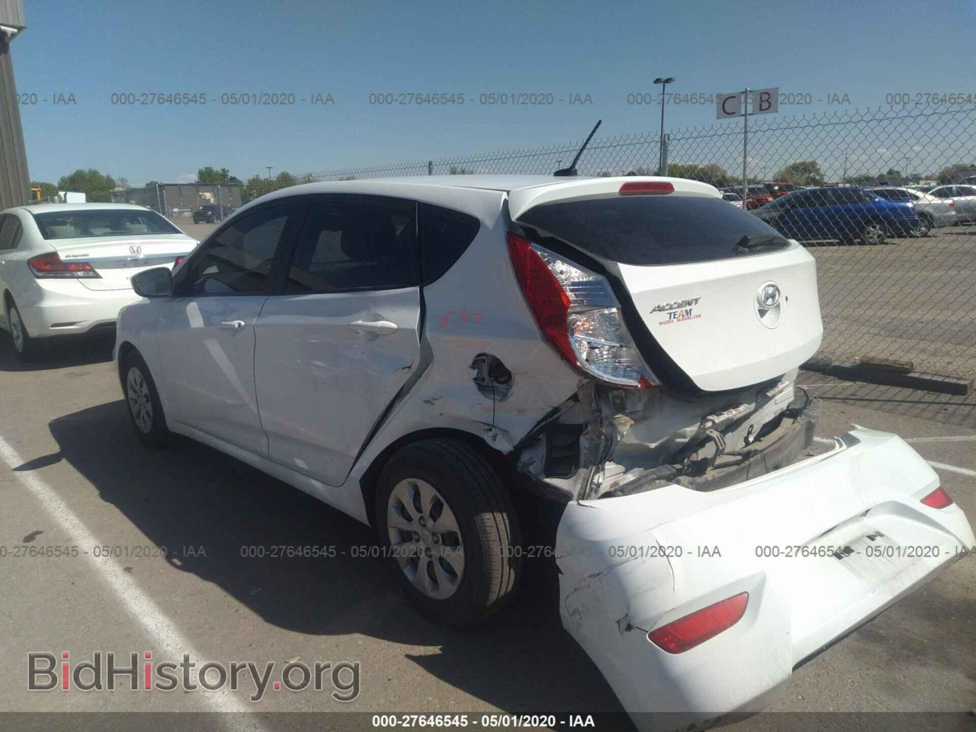 2016 HYUNDAI ACCENT - VIN: KMHCT5AE1GU281039 - Фото 3