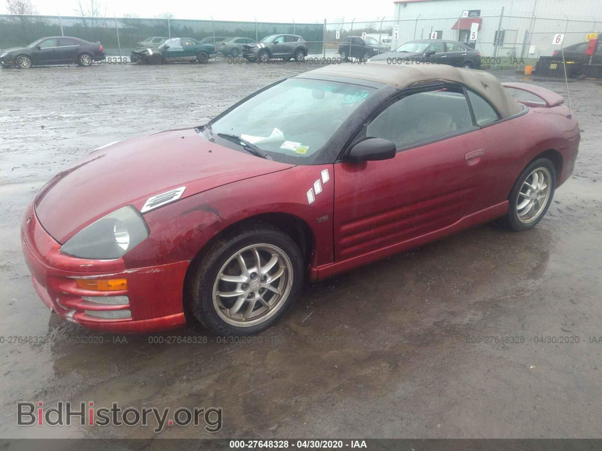 2001 MITSUBISHI ECLIPSE - VIN: 4A3AE85HX1E186991 - Photo 2
