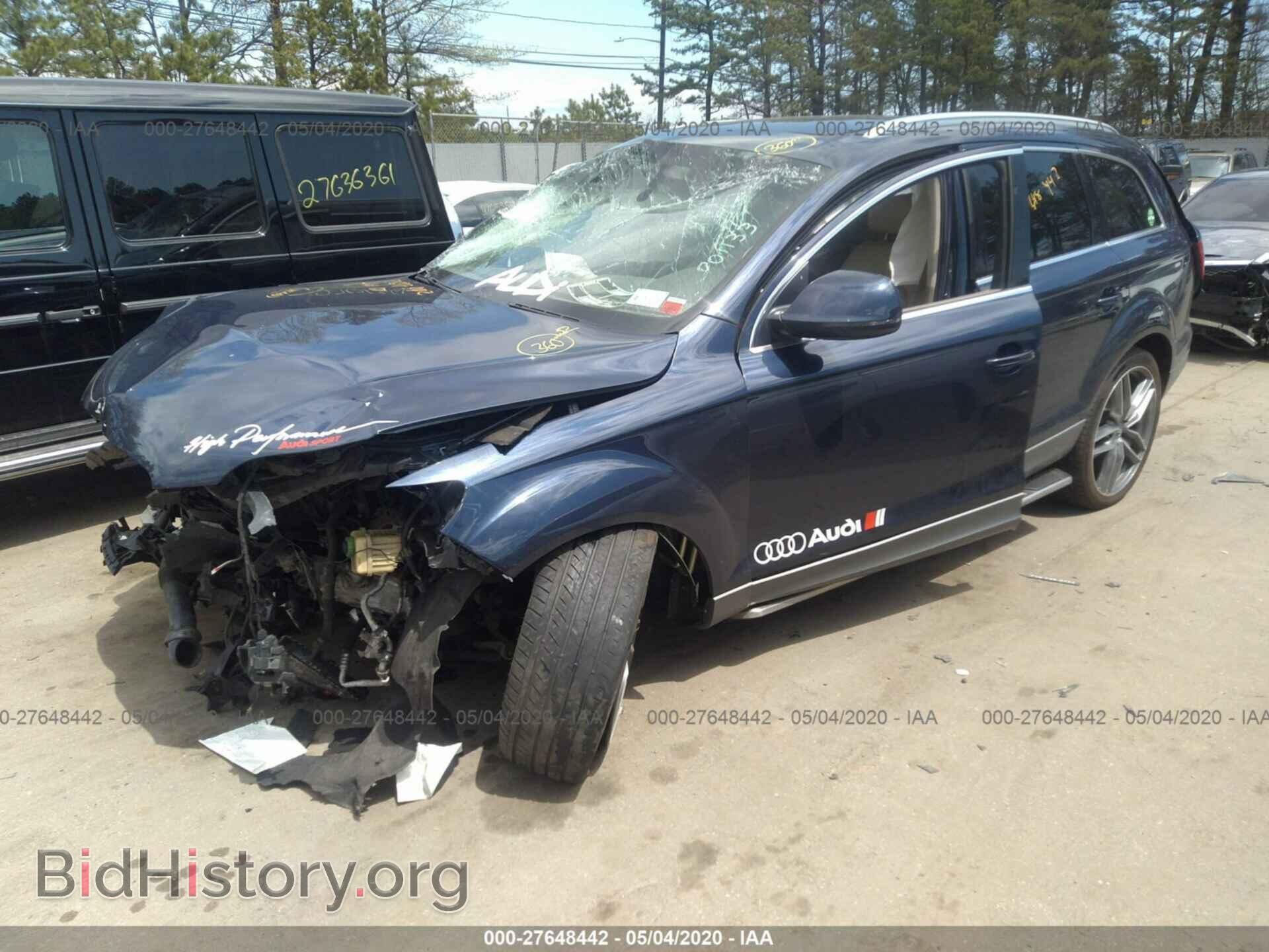 2013 AUDI Q7 - VIN: WA1LGAFE8DD001133 - Фото 2