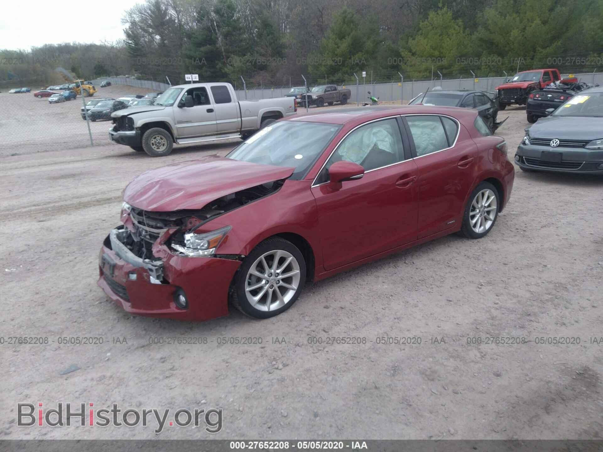 2012 LEXUS CT - VIN: JTHKD5BH1C2118224 - Фото 2
