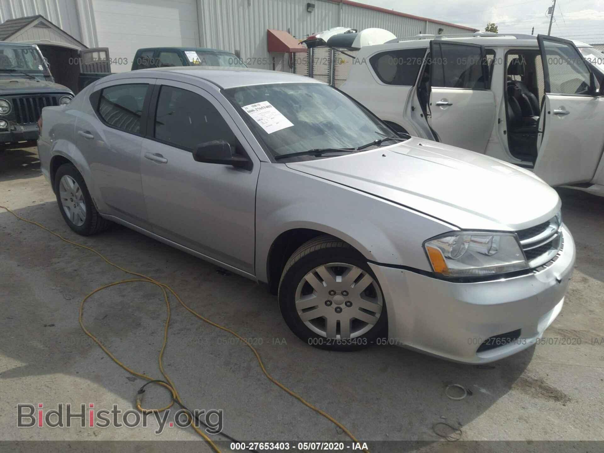 Фотография 1C3CDZAB9CN294550 - DODGE AVENGER 2012