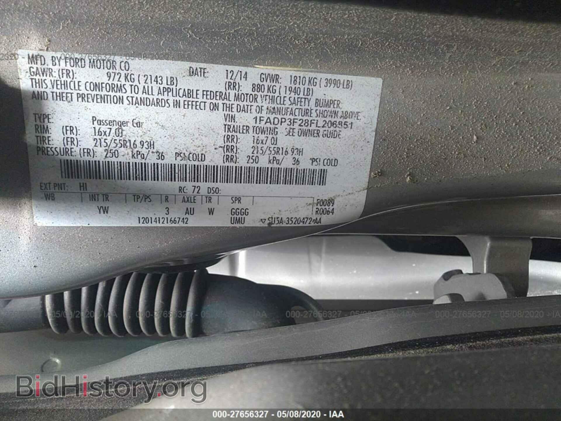 2015 FORD FOCUS - VIN: 1FADP3F28FL206851 - Photo 9
