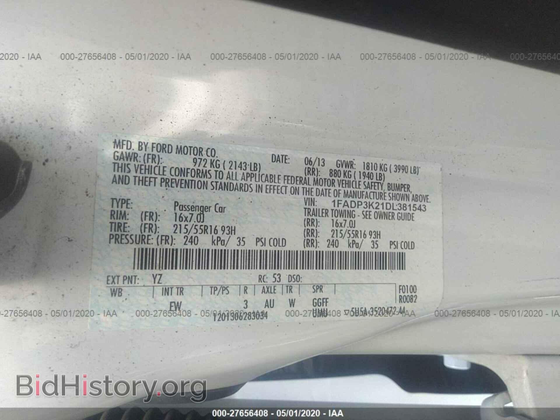 2013 FORD FOCUS - VIN: 1FADP3K21DL381543 - Photo 9