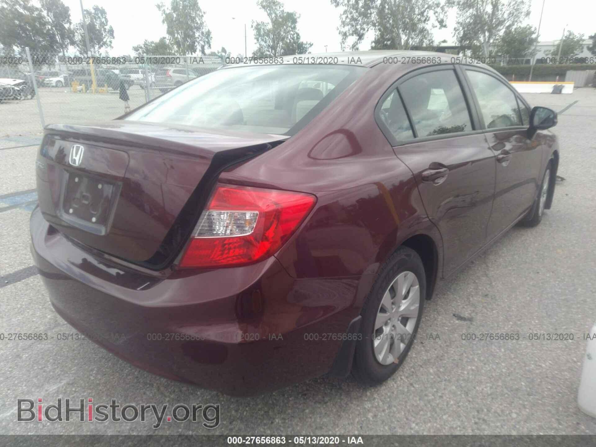 2012 HONDA CIVIC - VIN: JHMFB2F58CS005487 - Photo 4