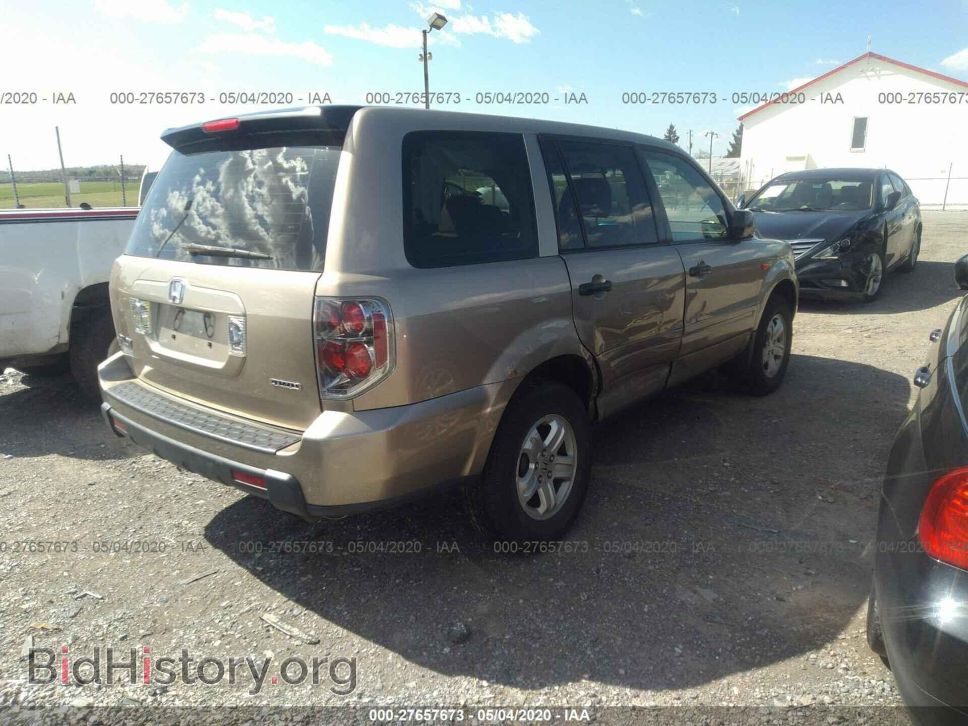 2007 HONDA PILOT - VIN: 2HKYF18187H508024 - Фото 4