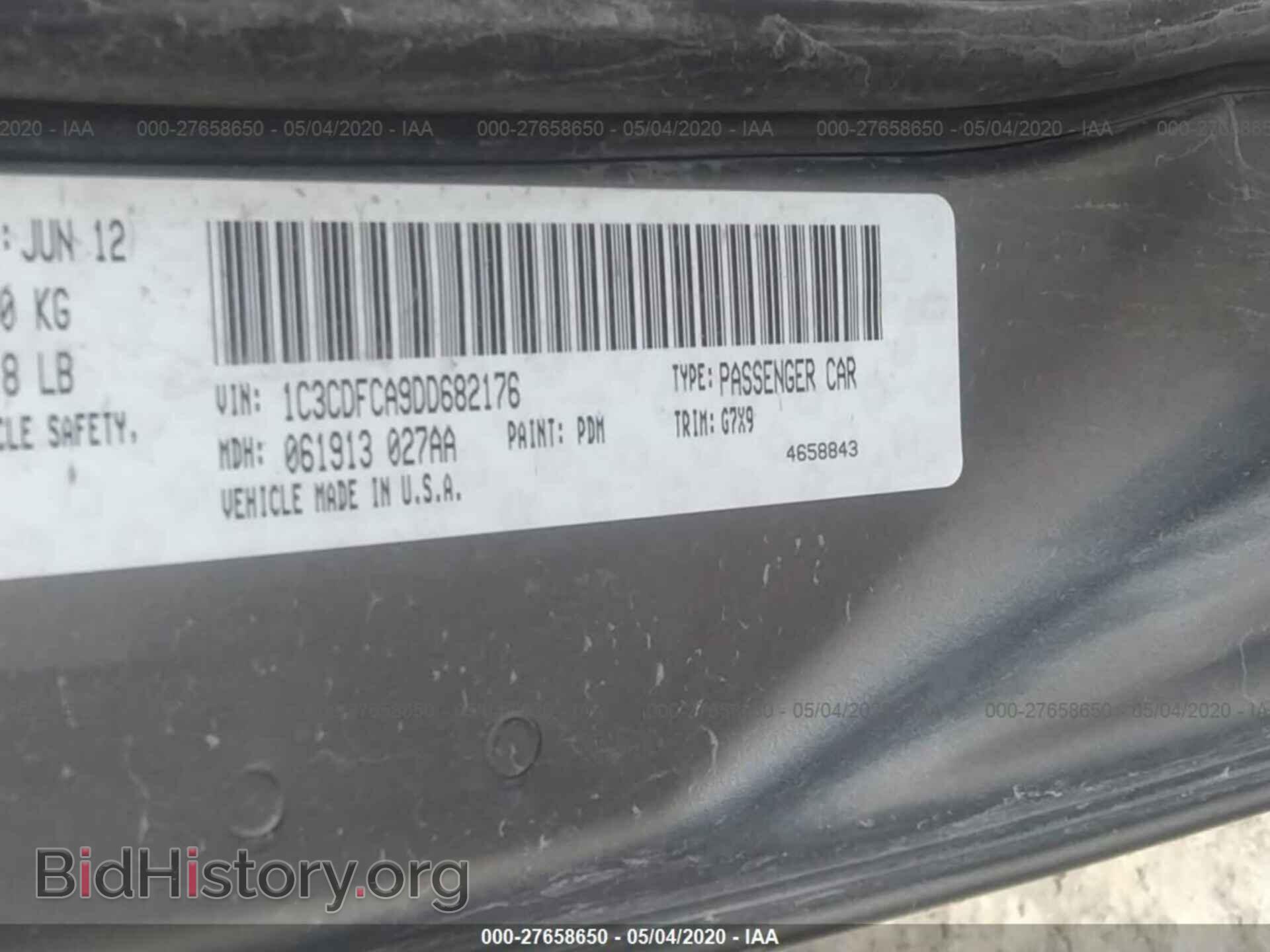 2013 DODGE DART - VIN: 1C3CDFCA9DD682176 - Фото 9