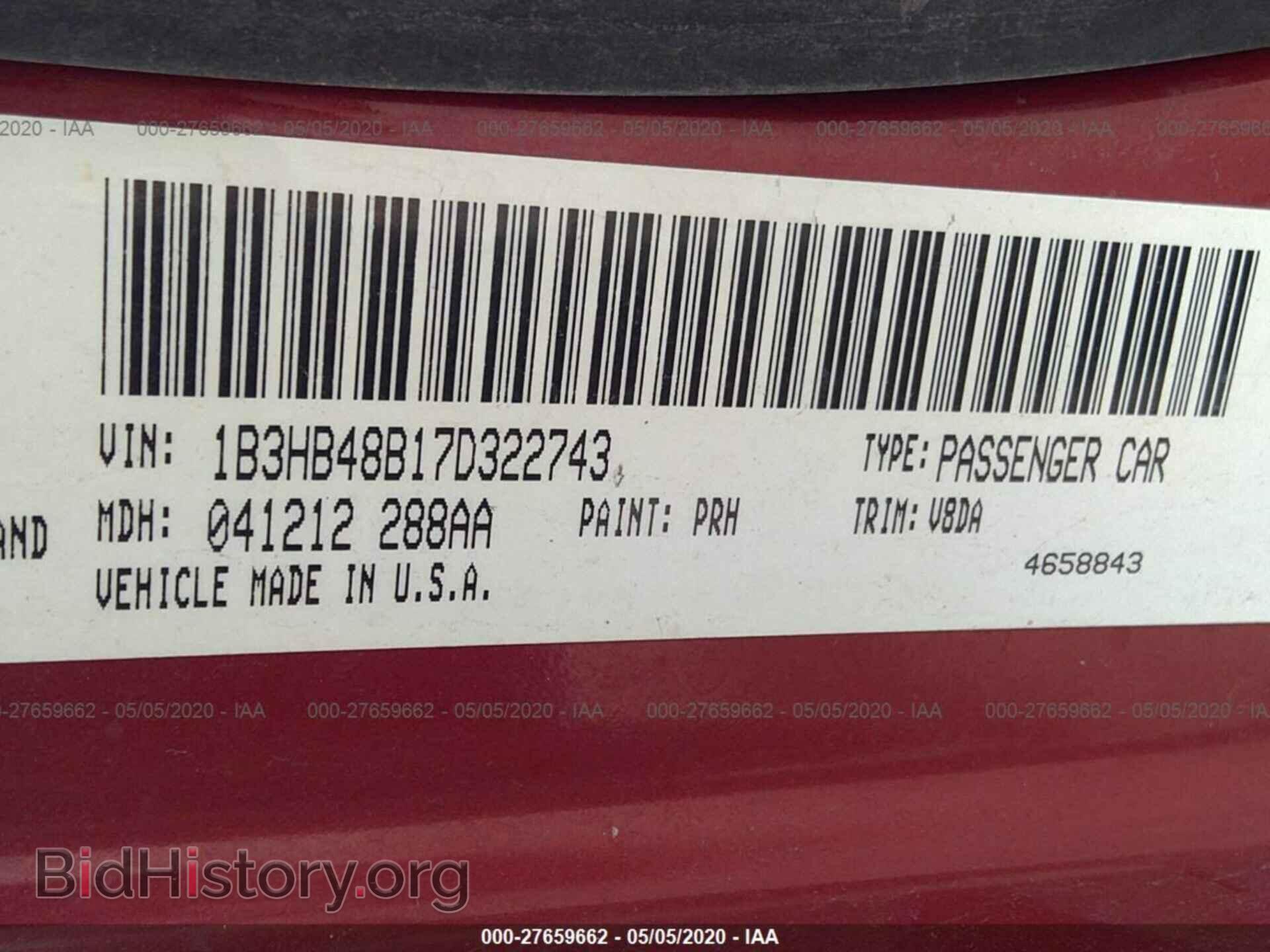2007 DODGE CALIBER - VIN: 1B3HB48B17D322743 - Фото 9