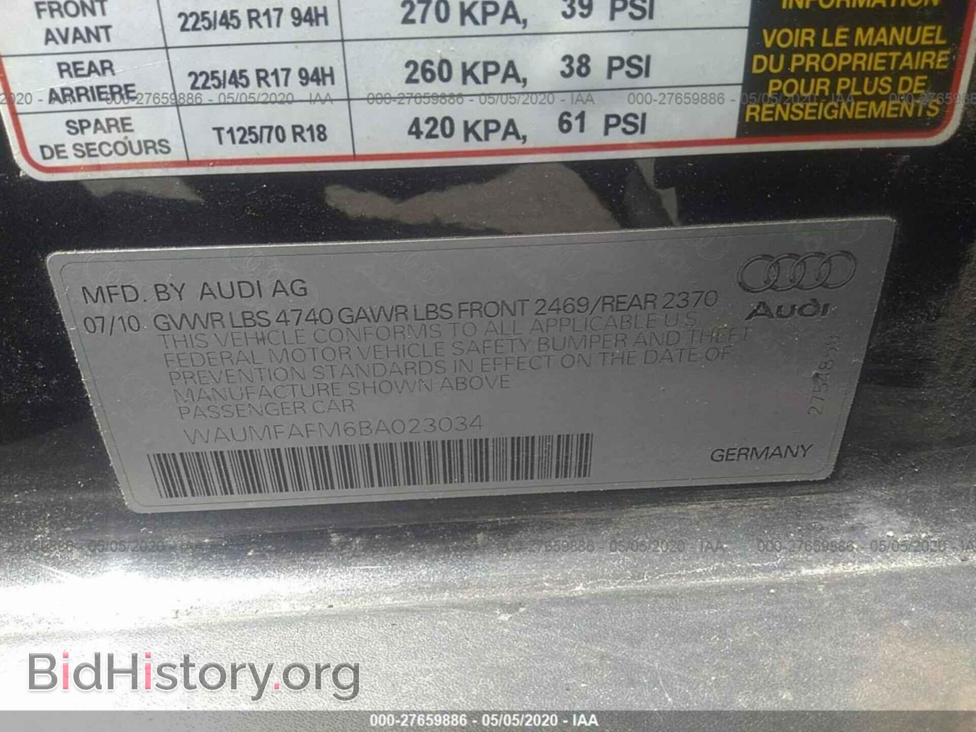 2011 AUDI A3 - VIN: WAUMFAFM6BA023034 - Photo 9