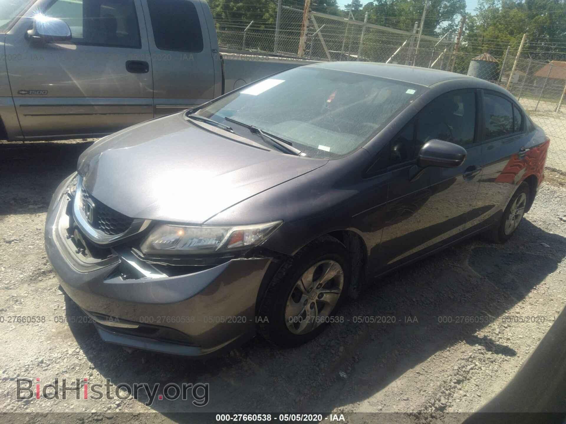 2014 HONDA CIVIC - VIN: 2HGFB2F54EH504512 - Фото 2