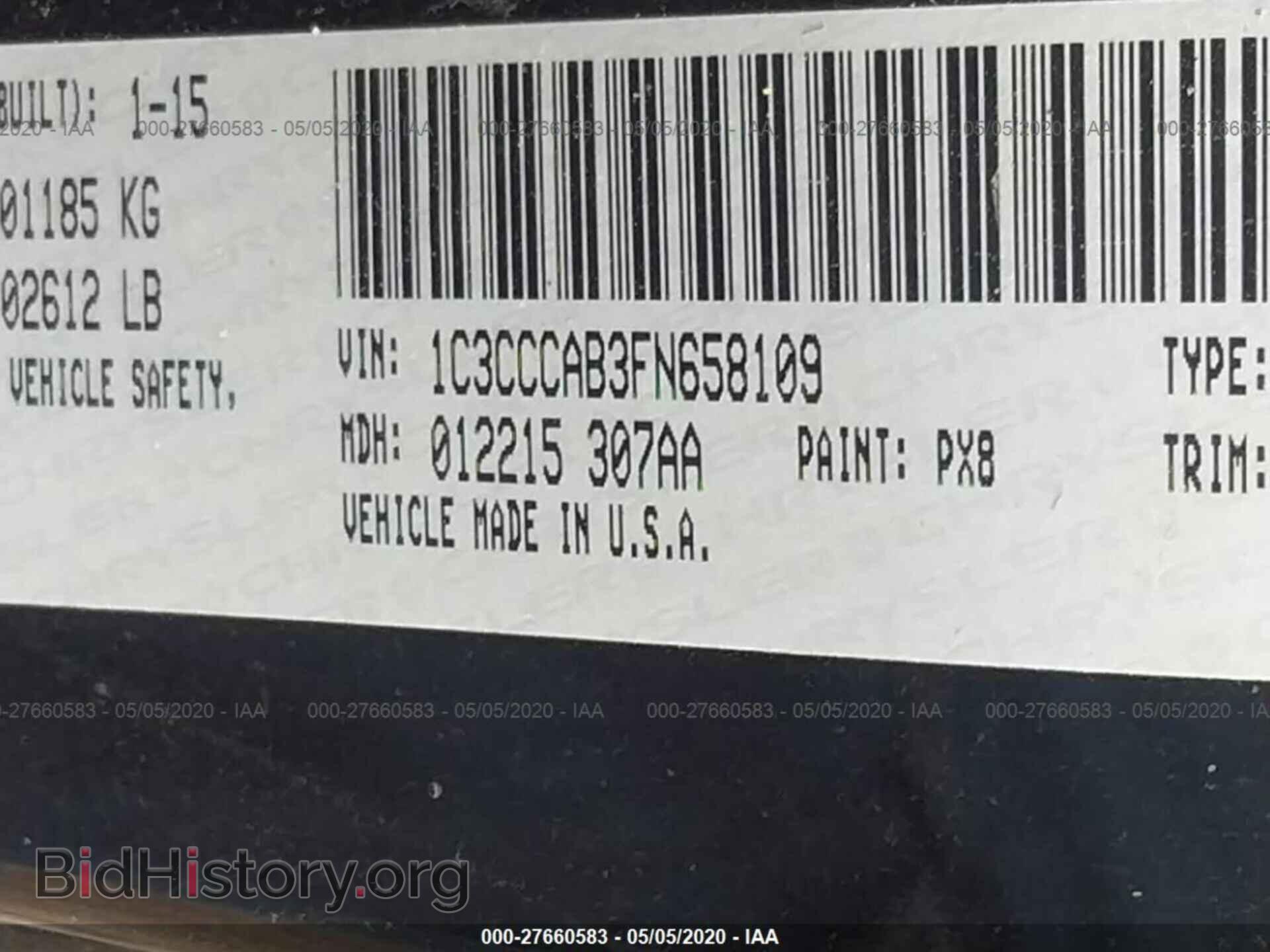 2015 CHRYSLER 200 - VIN: 1C3CCCAB3FN658109 - Фото 9